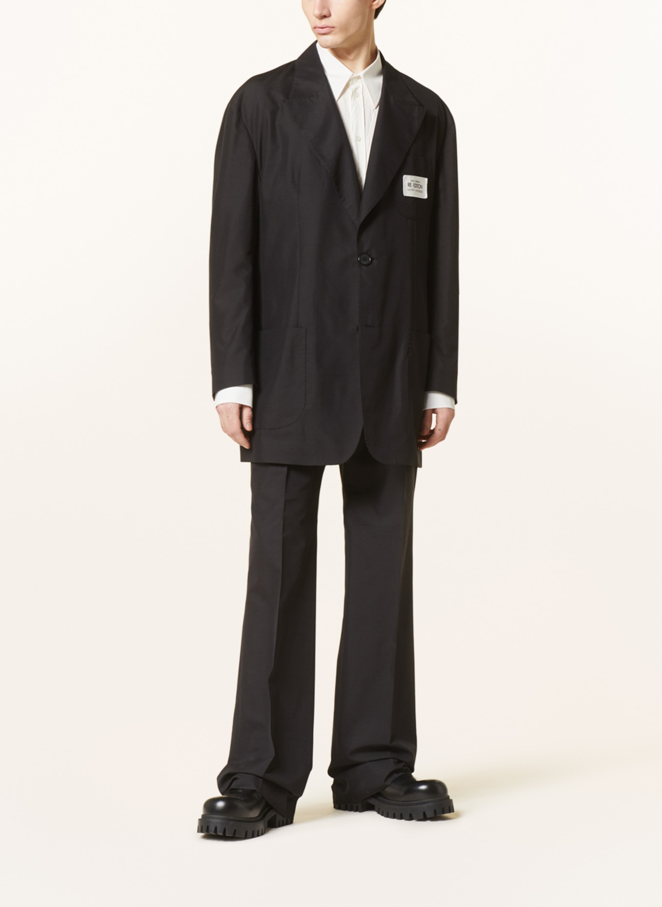 DOLCE & GABBANA Suit jacket relaxed fit with silk, Color: N0000 NERO (Image 2)