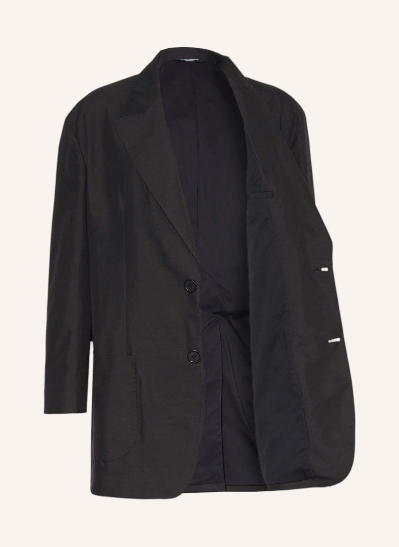 DOLCE & GABBANA Suit jacket relaxed fit with silk, Color: N0000 NERO (Image 4)