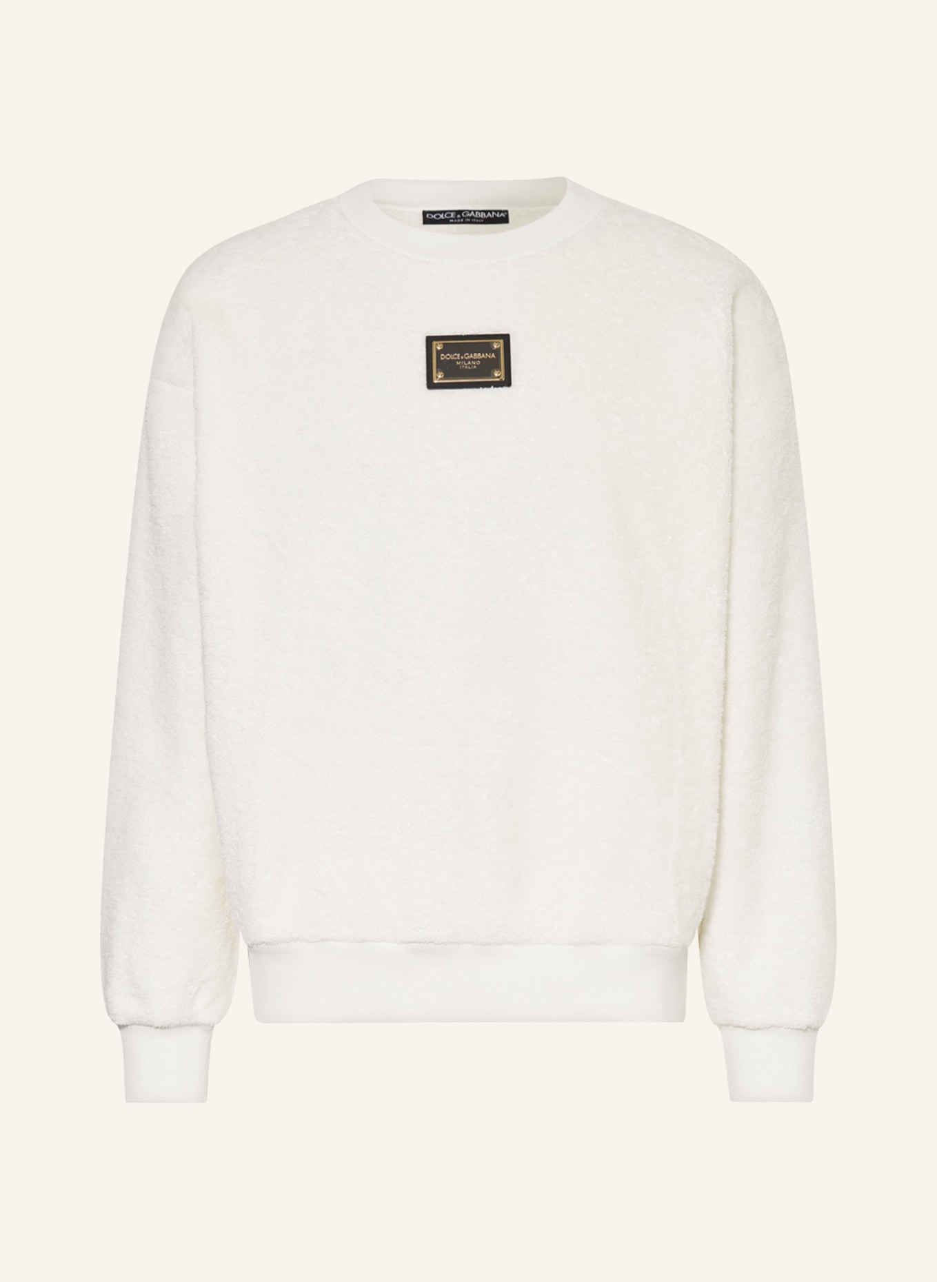 DOLCE & GABBANA Terry cloth shirt, Color: WHITE (Image 1)