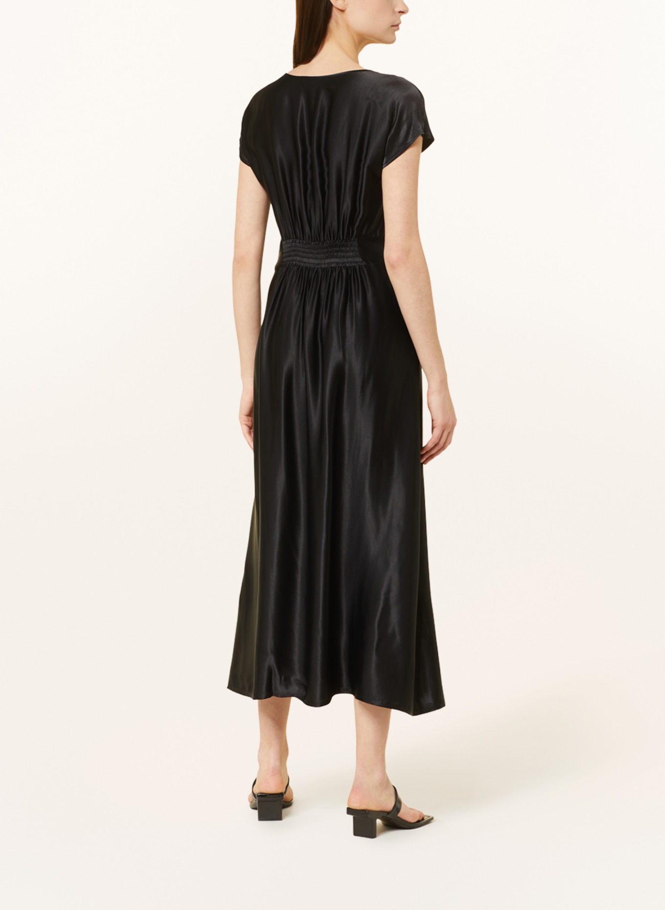 MORE & MORE Satin dress, Color: BLACK (Image 3)