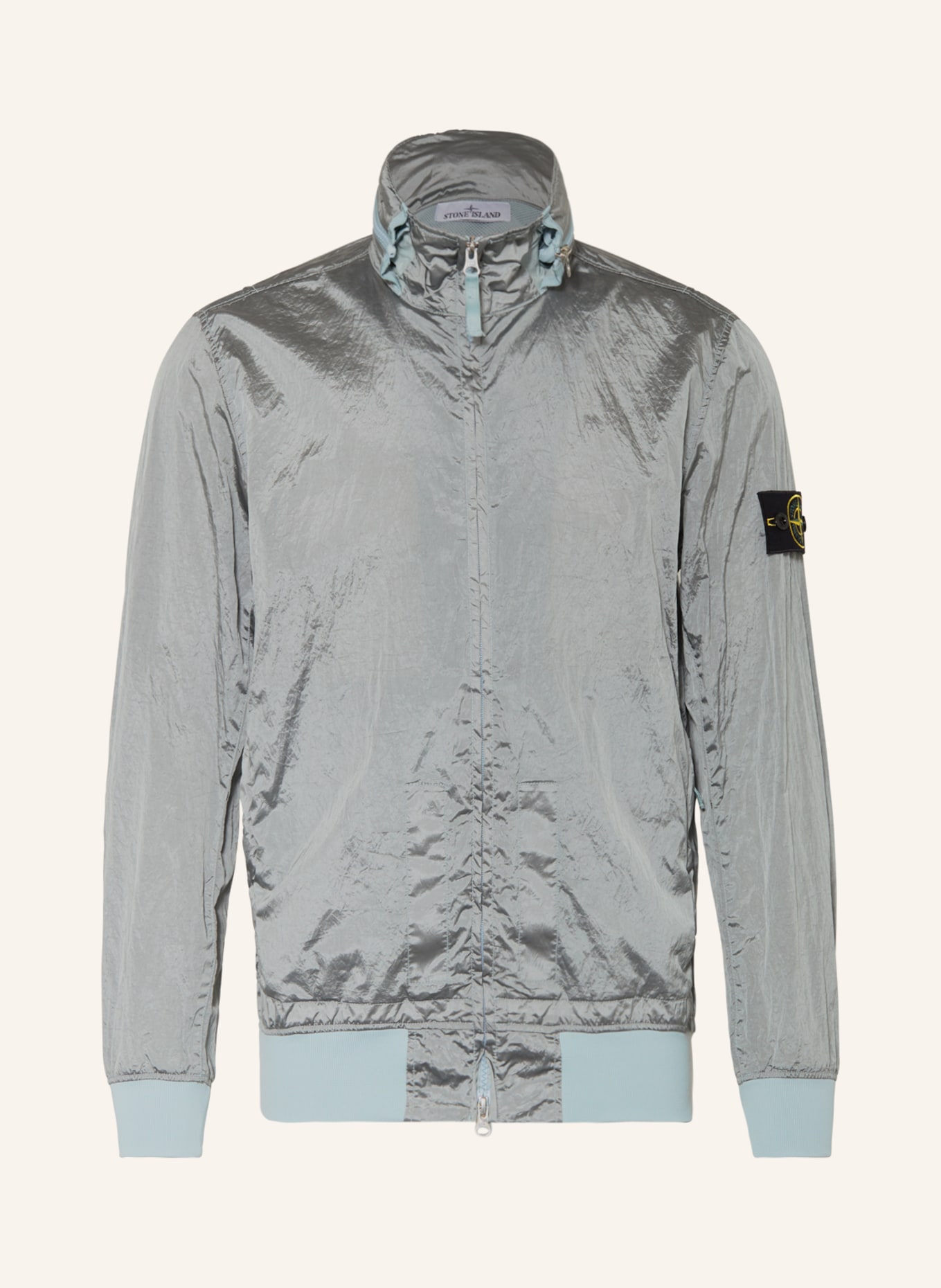 STONE ISLAND Bomber jacket, Color: GRAY (Image 1)
