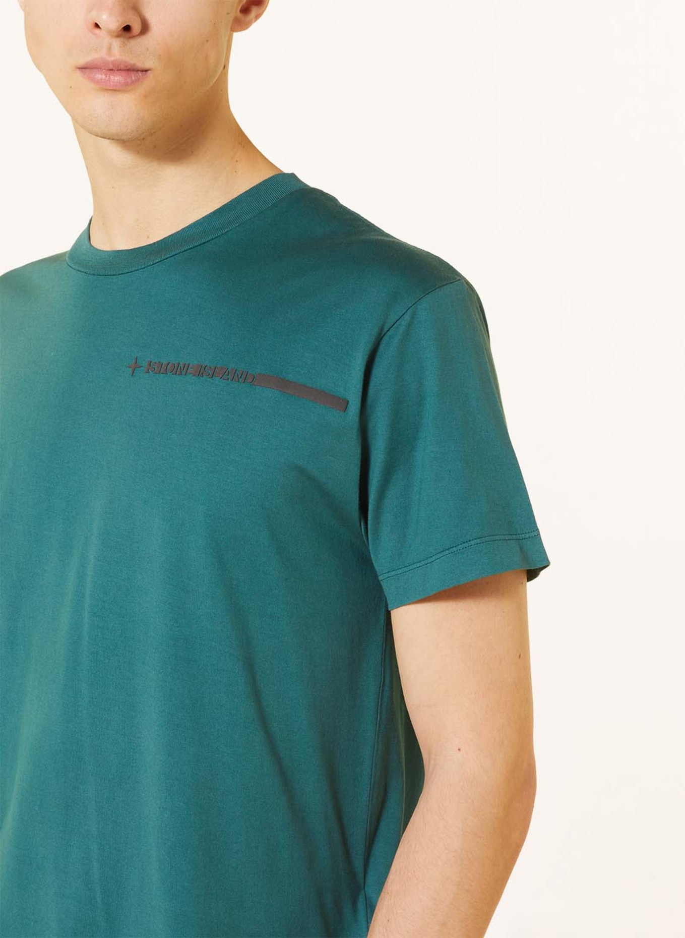 STONE ISLAND T-shirt, Color: DARK GREEN (Image 4)