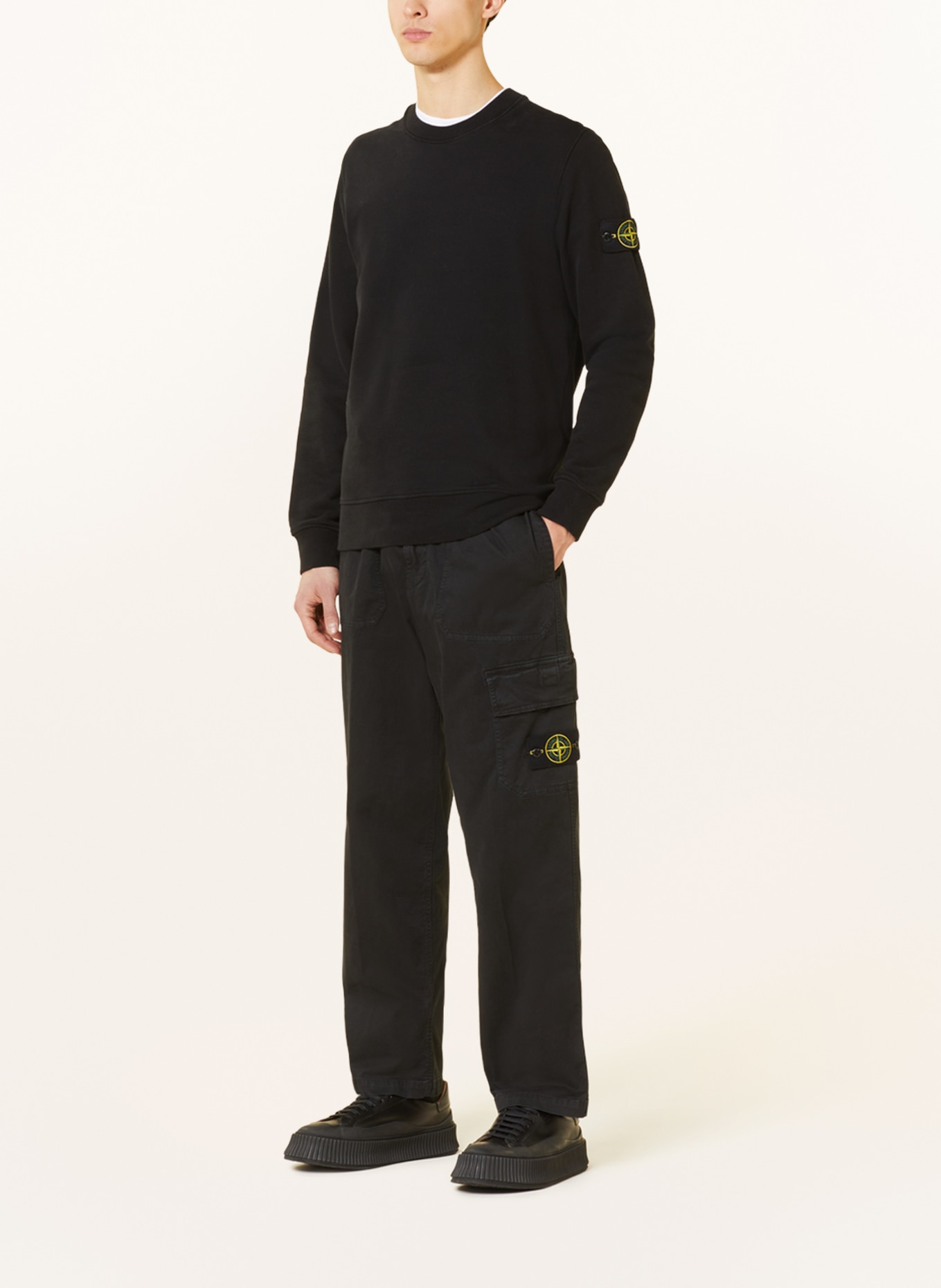 STONE ISLAND Cargo pants regular fit, Color: BLACK (Image 2)