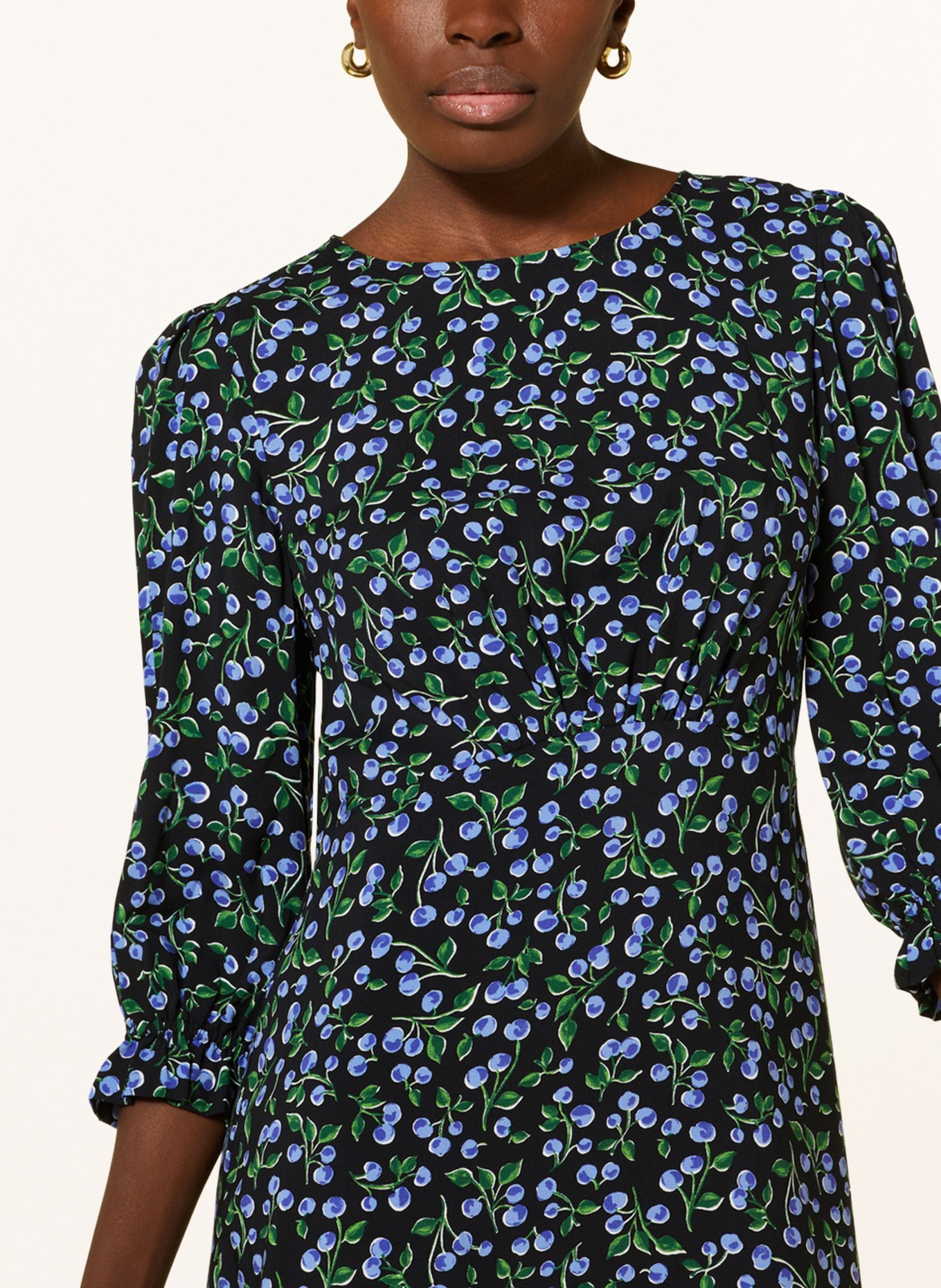 nobody's child Dress SELENA with 3/4 sleeves, Color: BLACK/ GREEN/ BLUE (Image 4)