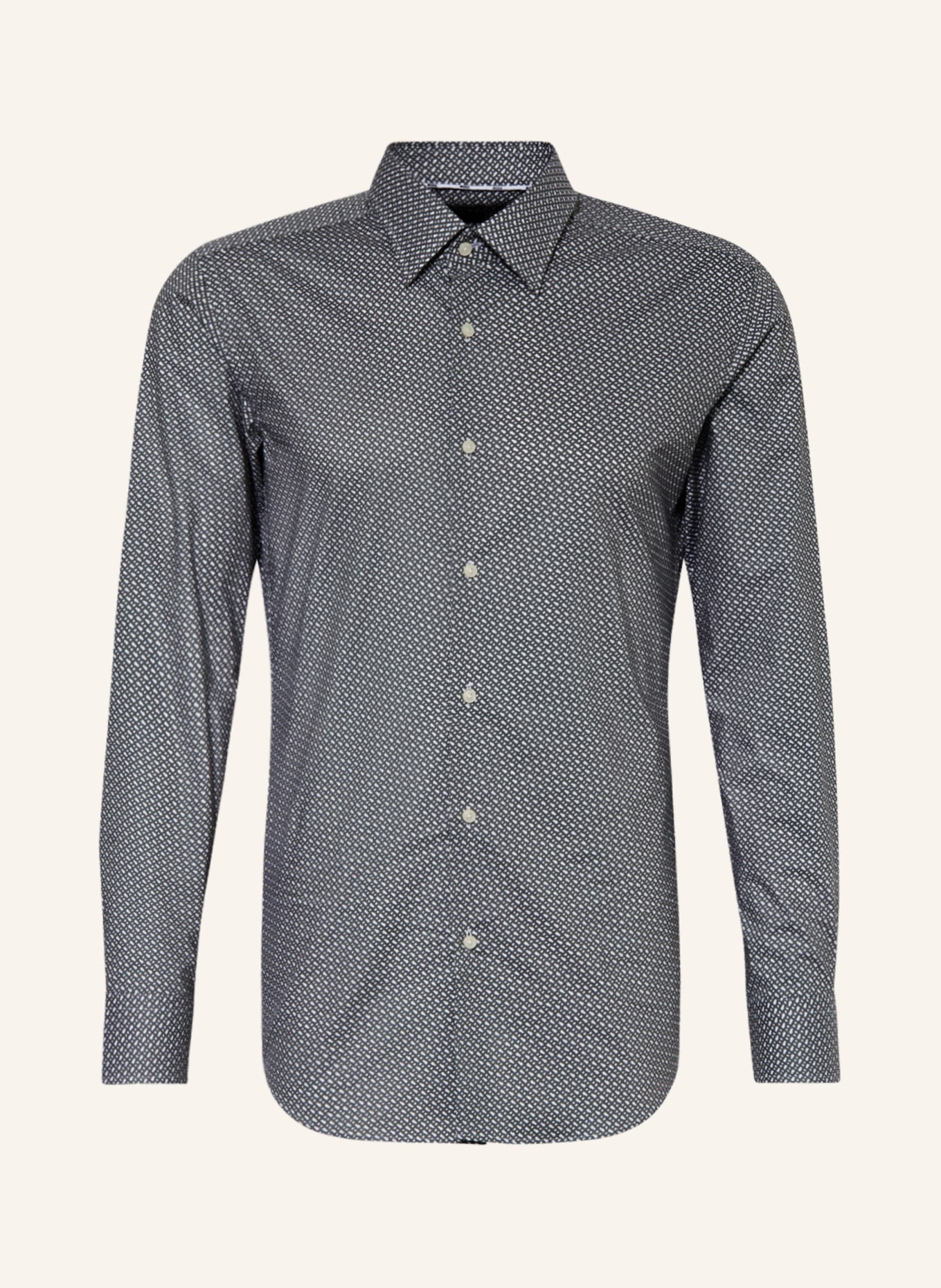 ETERNA Shirt modern fit, Color: BLACK/ WHITE/ GRAY (Image 1)