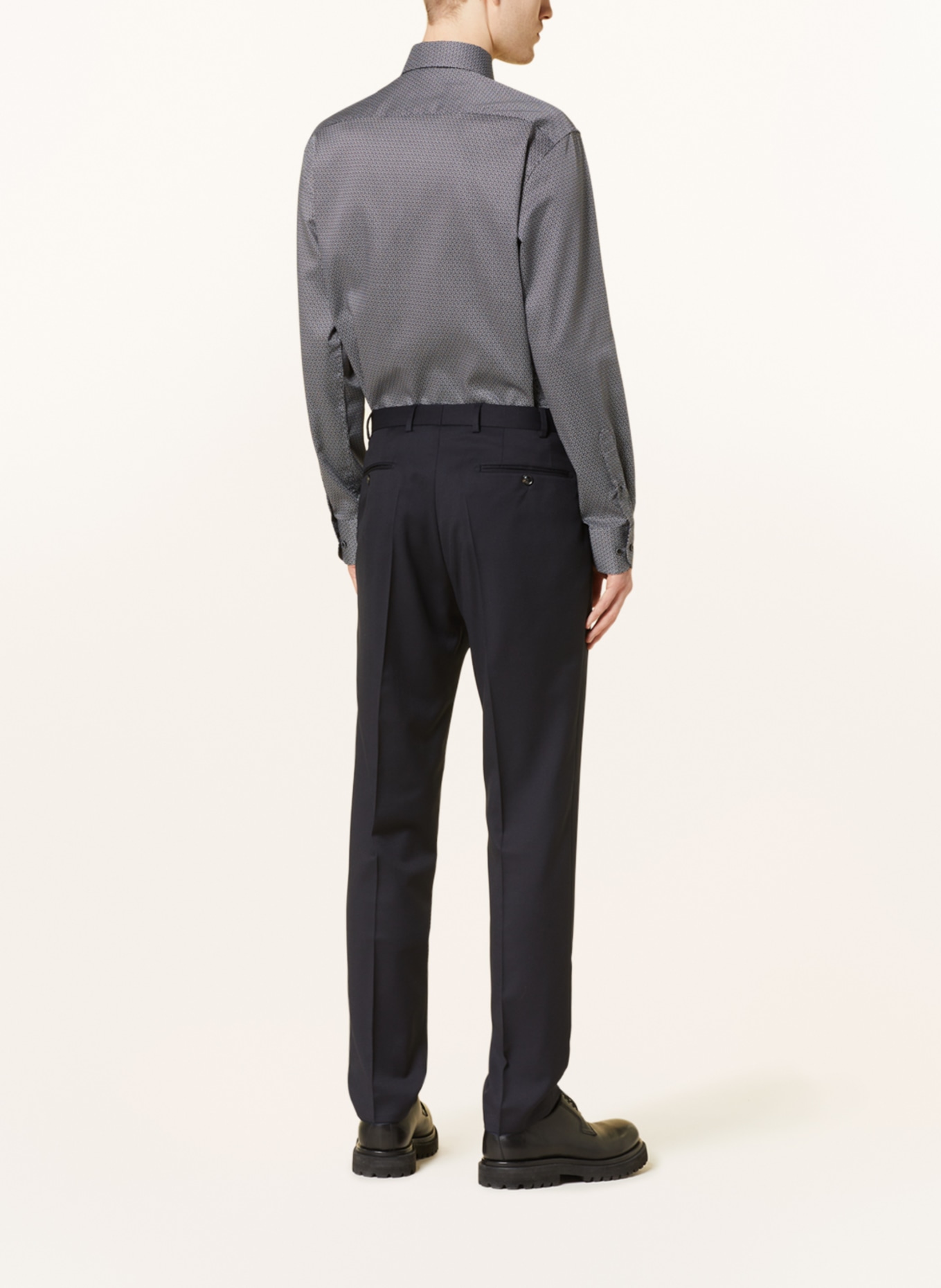 ETERNA Shirt modern fit, Color: BLACK/ WHITE/ GRAY (Image 3)