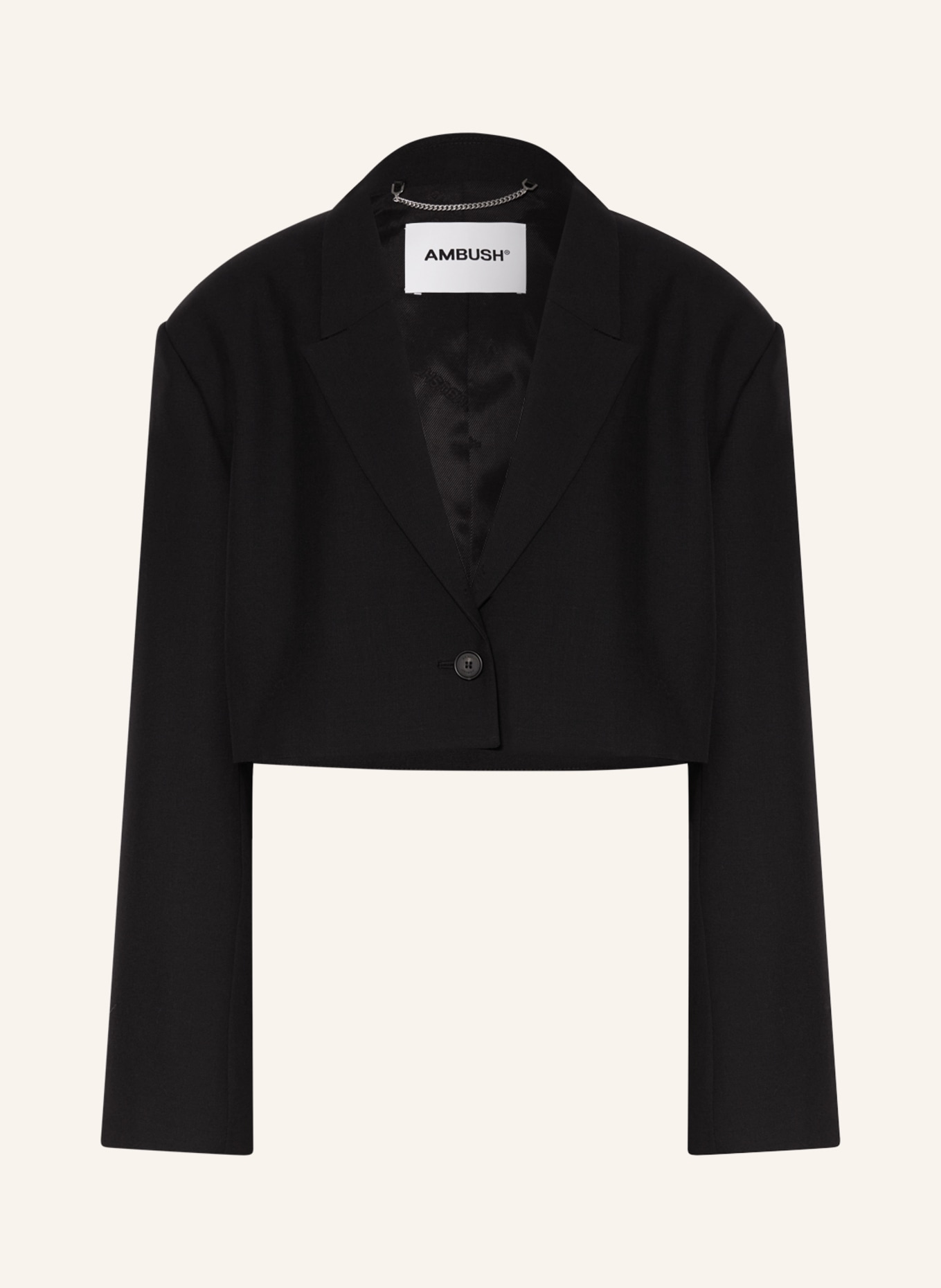 AMBUSH Cropped blazer, Color: BLACK (Image 1)