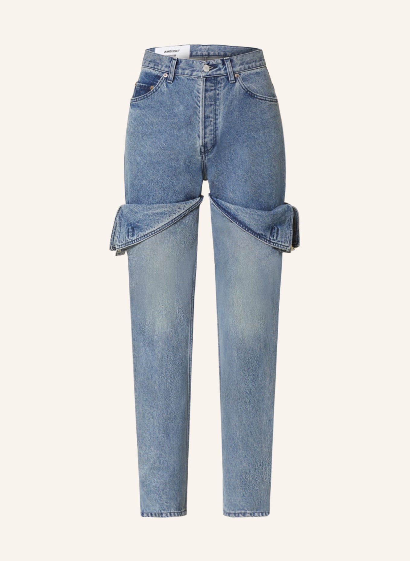 AMBUSH Straight jeans, Color: MID BLUE (Image 1)