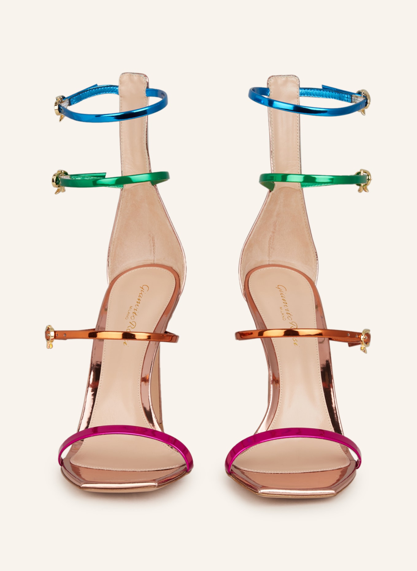 Gianvito Rossi Sandals, Color: BLUE/ GREEN/ PINK (Image 3)