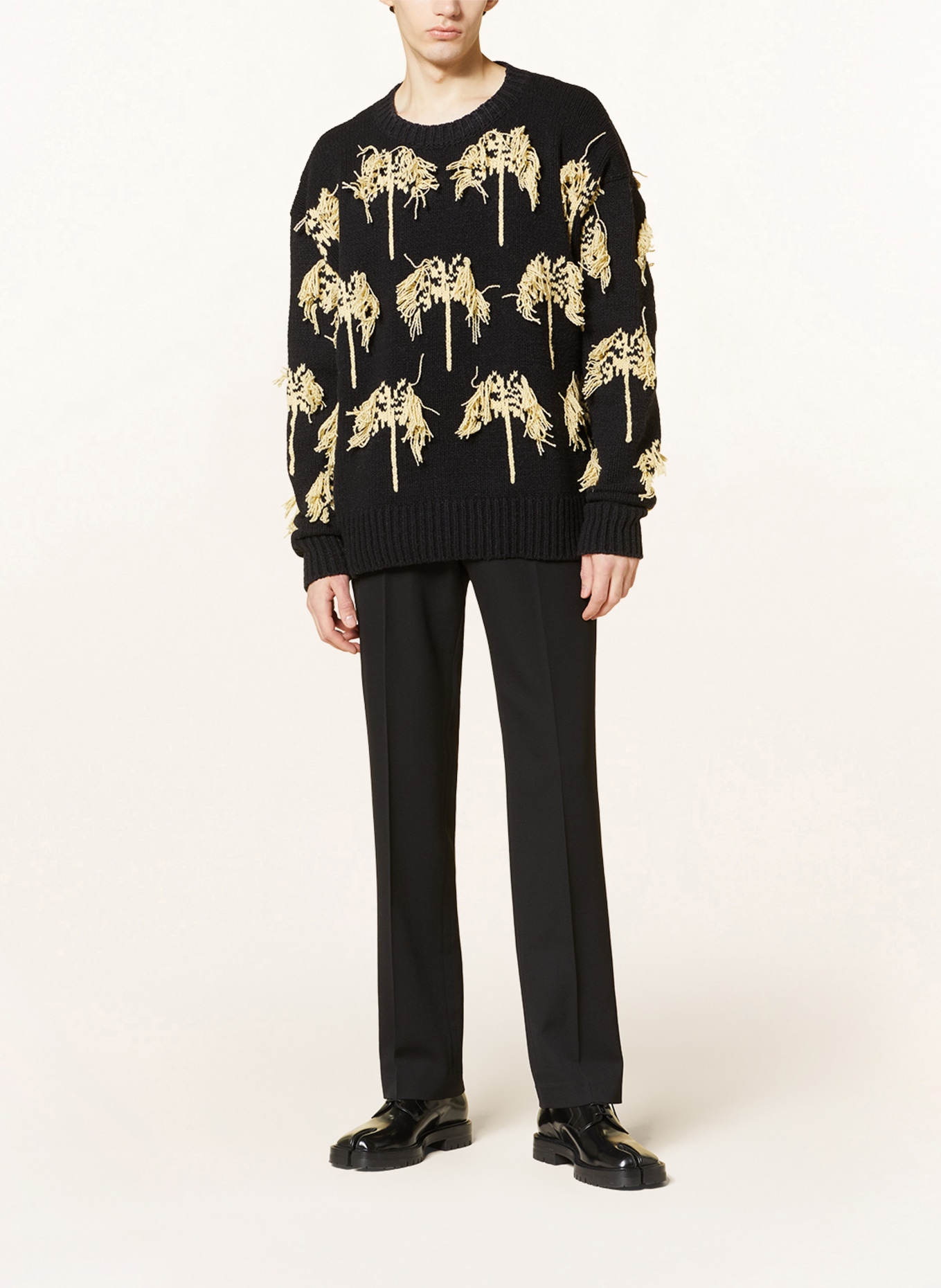 JIL SANDER Sweater, Color: BLACK/ ECRU (Image 2)