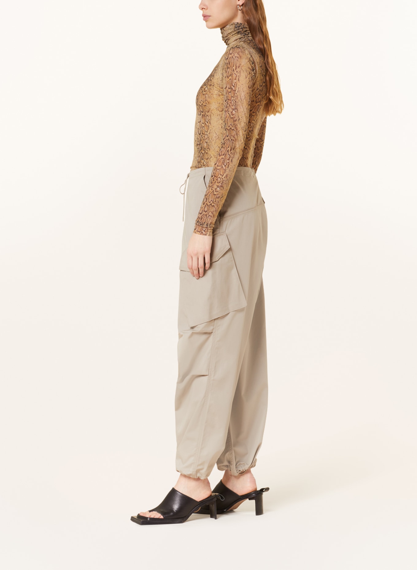 AGOLDE Cargo trousers GINERVA, Color: BEIGE (Image 4)