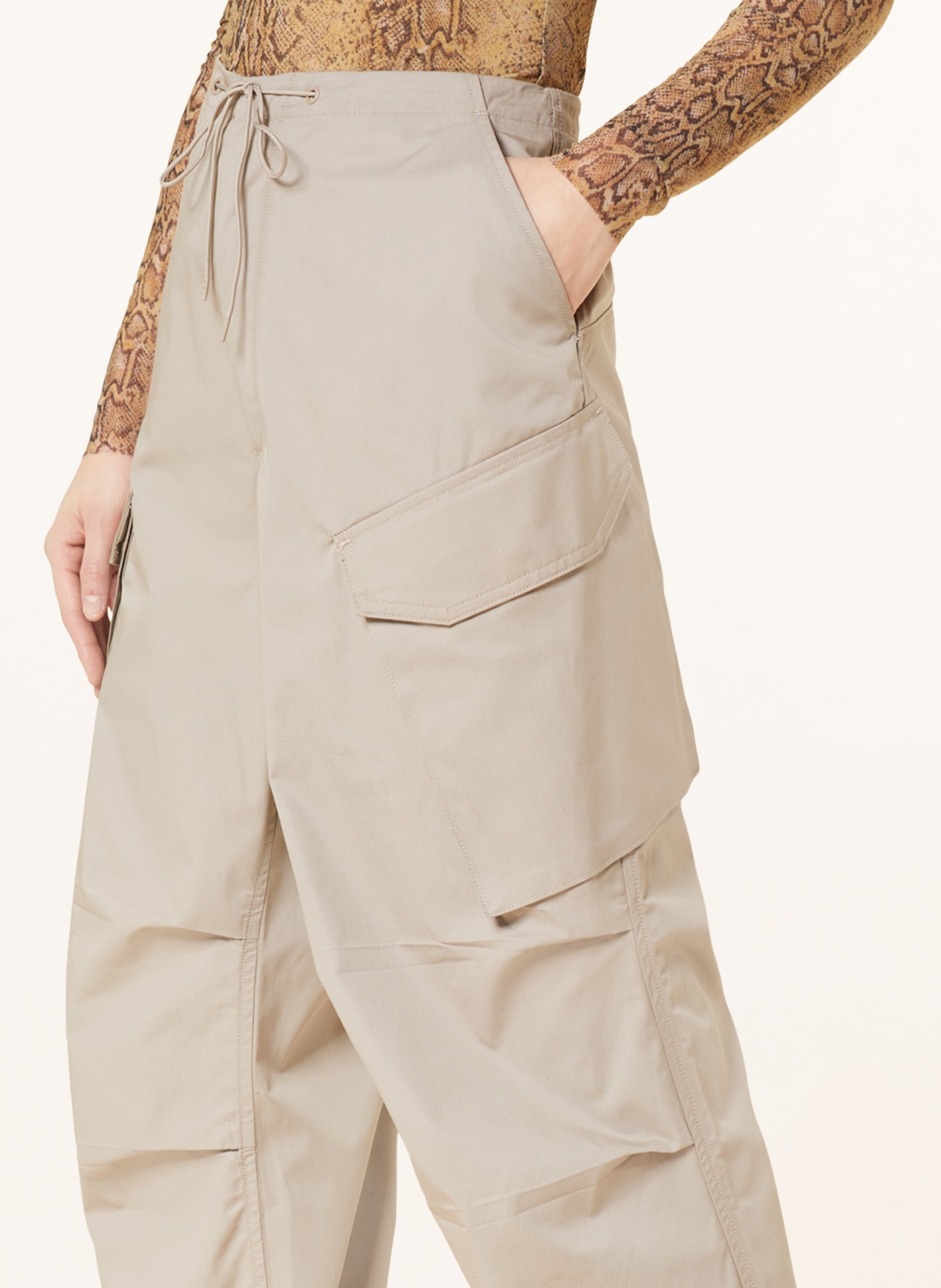AGOLDE Cargo trousers GINERVA, Color: BEIGE (Image 5)