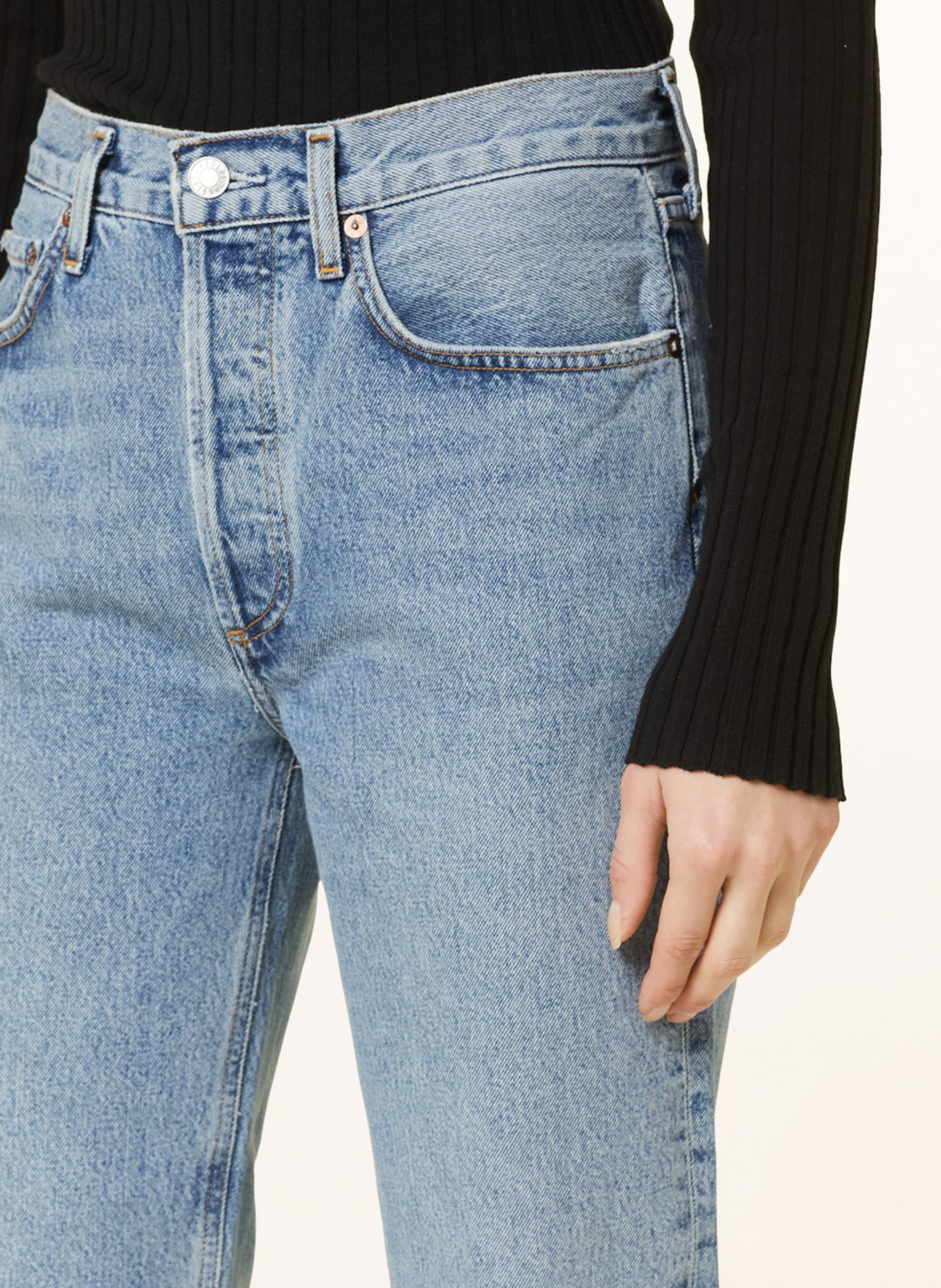AGOLDE Straight Jeans LANA, Farbe: sway tinted washed indigo (Bild 5)
