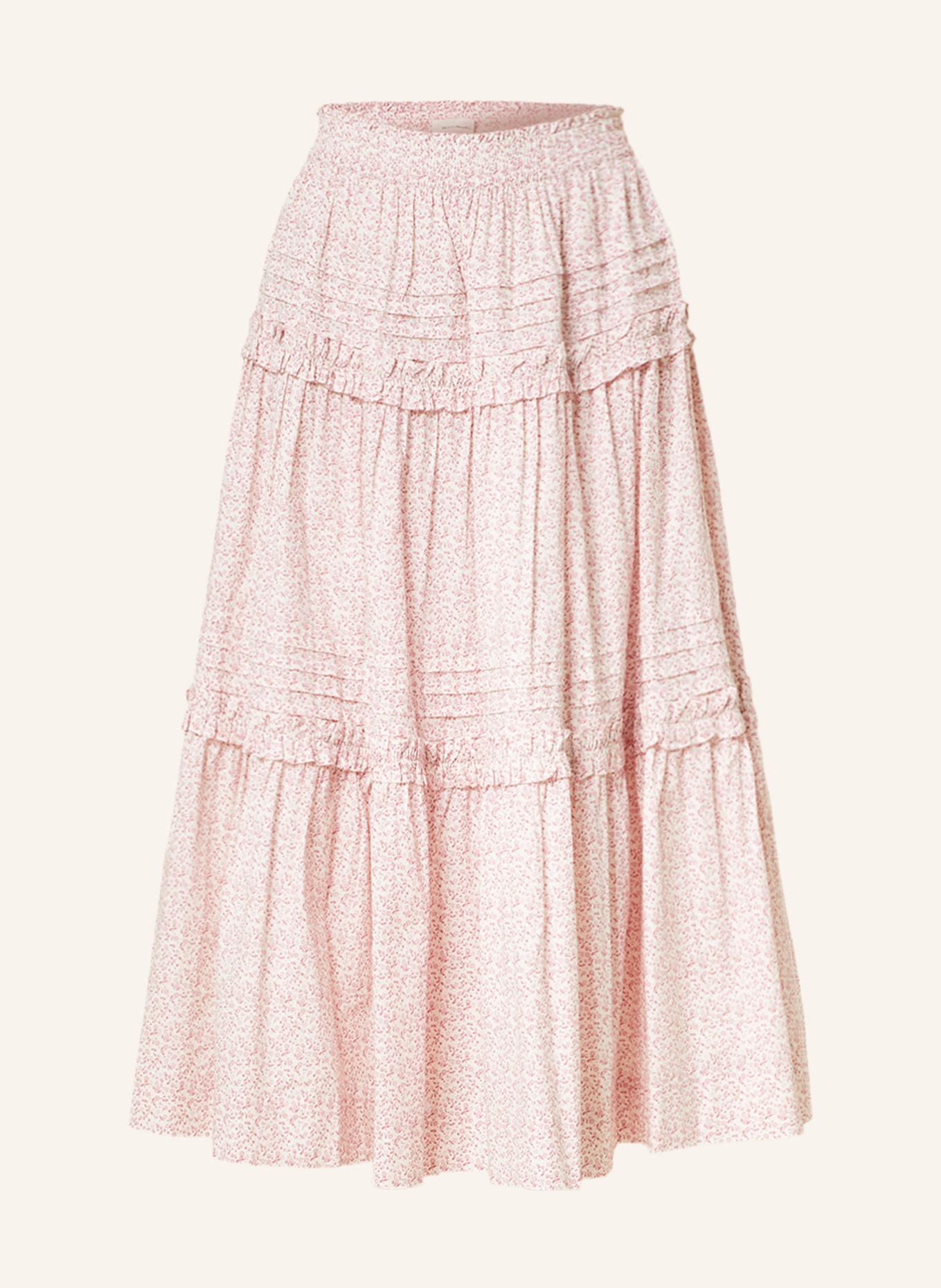 Skall Studio Skirt GRACE with ruffles, Color: WHITE/ PINK (Image 1)