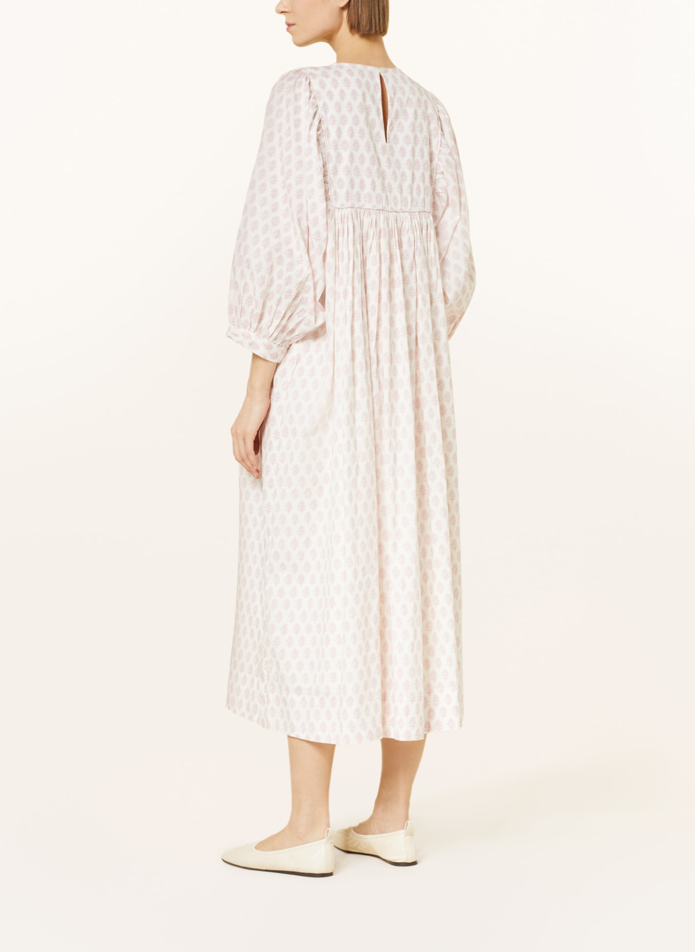 Skall Studio Dress DELPHINE, Color: WHITE/ DUSKY PINK (Image 3)