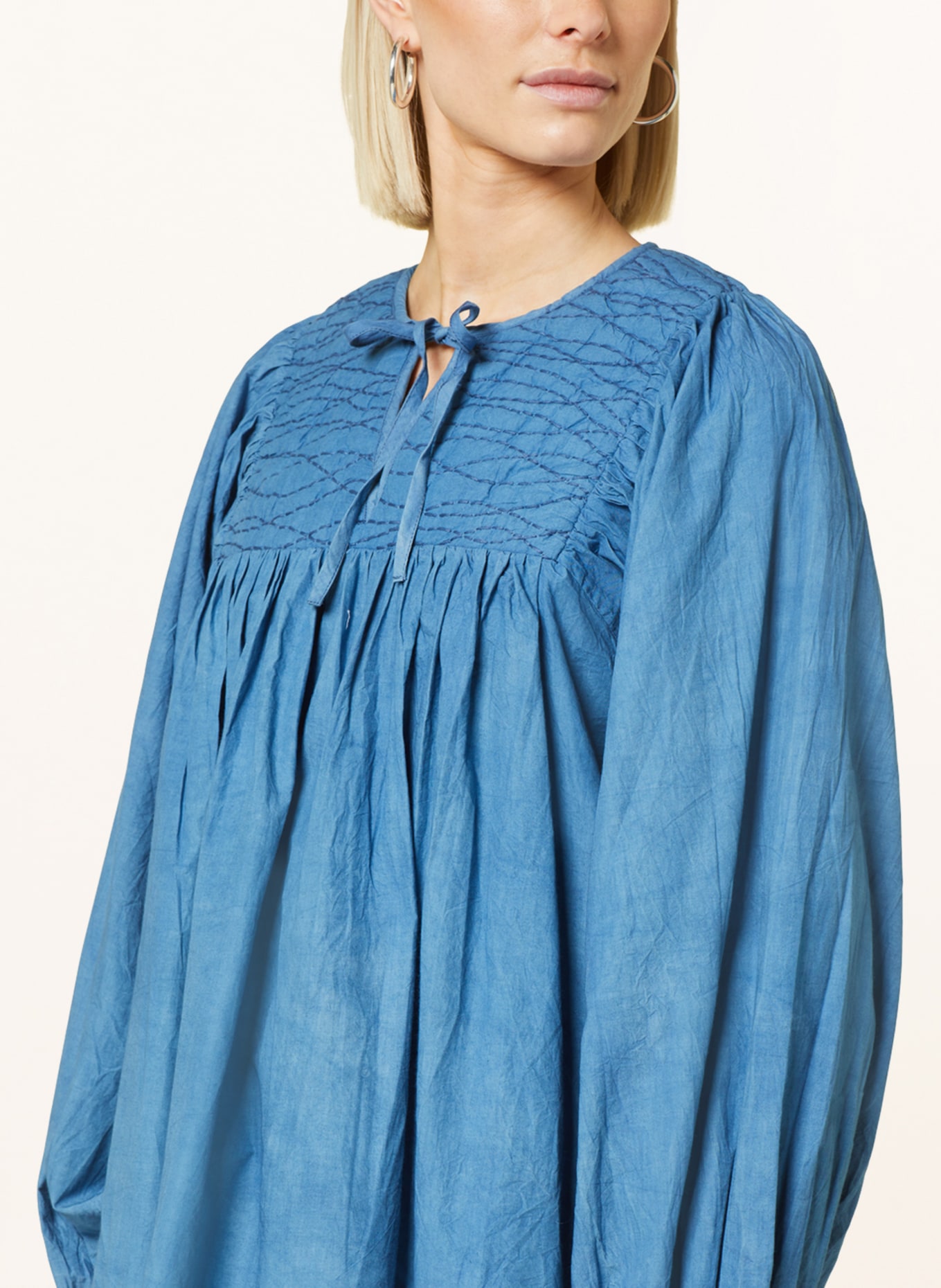 Skall Studio Shirt blouse NADJA in denim look, Color: BLUE (Image 4)