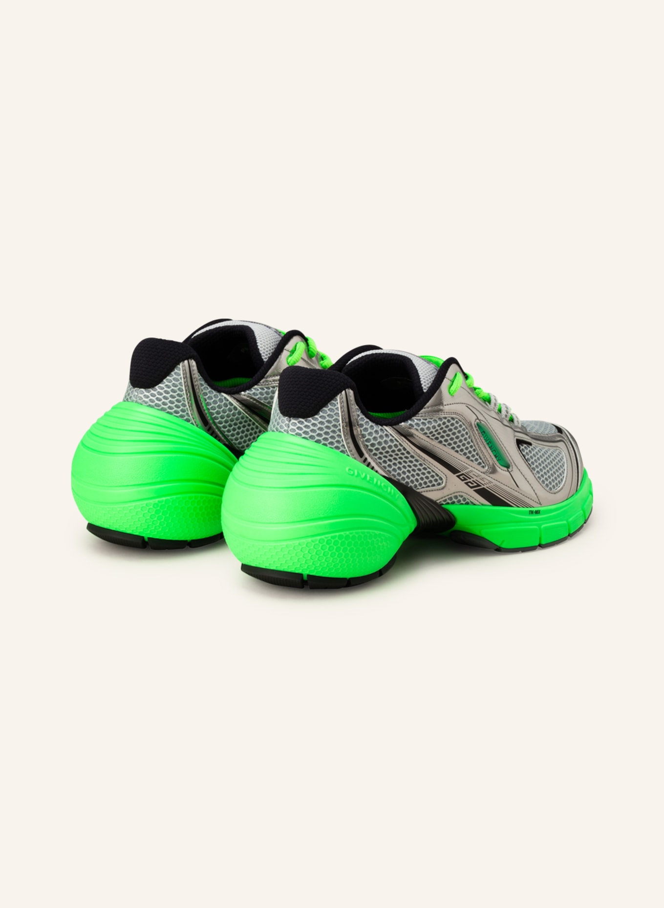 GIVENCHY Sneakers TK-MX RUNNER, Color: SILVER/ NEON GREEN (Image 2)