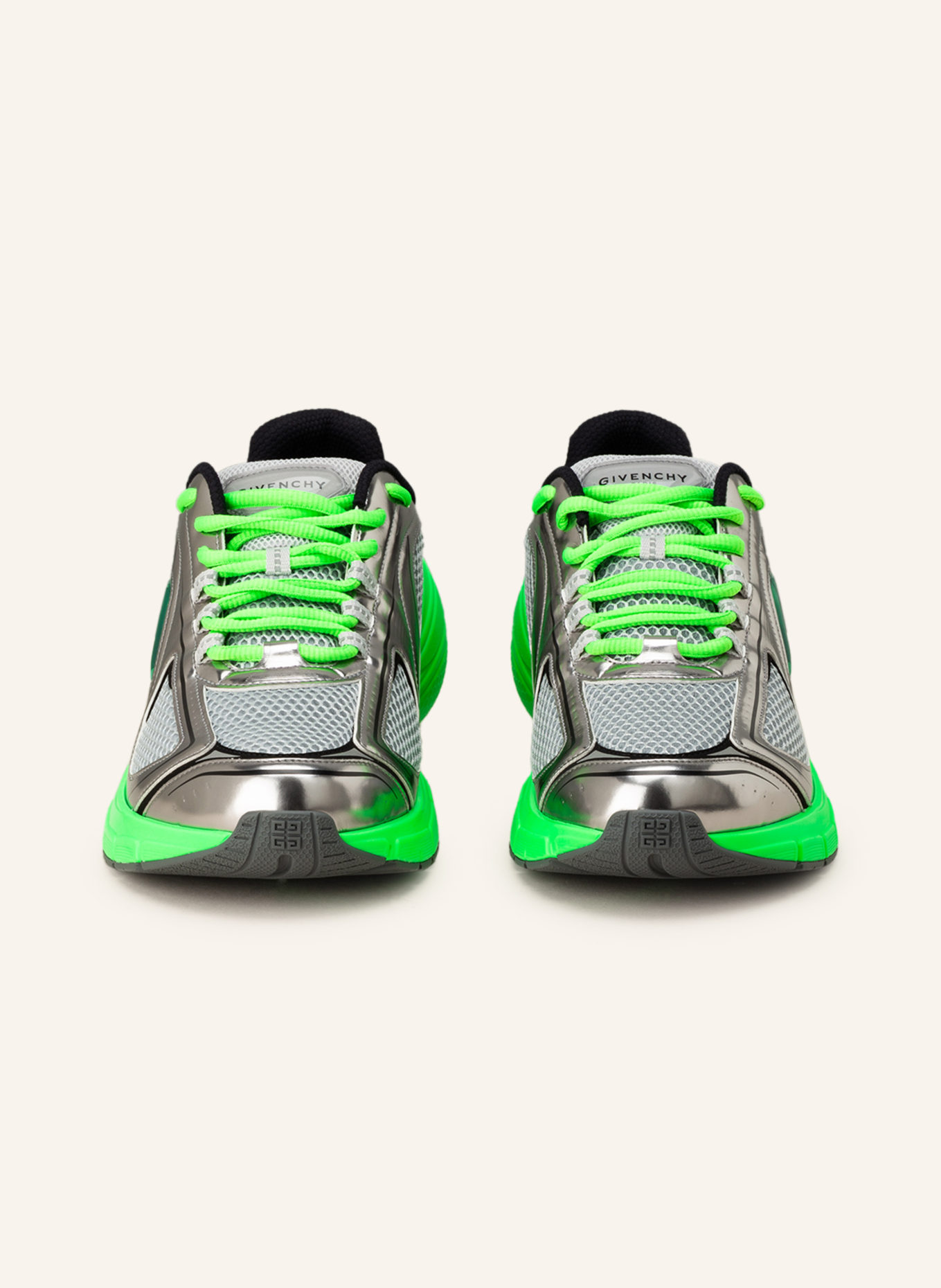 GIVENCHY Sneakers TK-MX RUNNER, Color: SILVER/ NEON GREEN (Image 3)