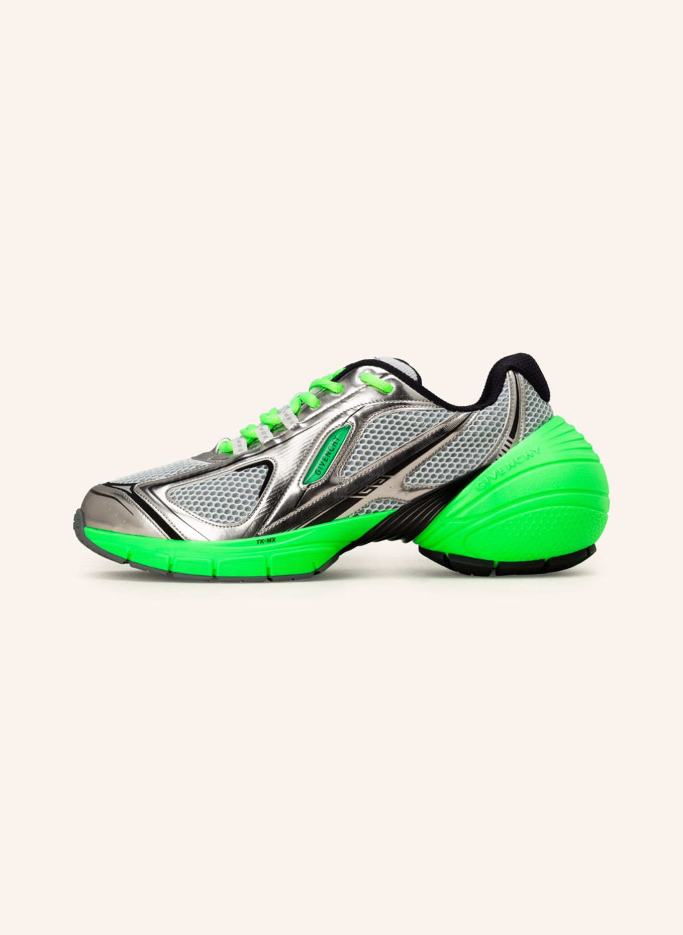 GIVENCHY Sneaker TK-MX RUNNER, Farbe: SILBER/ NEONGRÜN (Bild 4)
