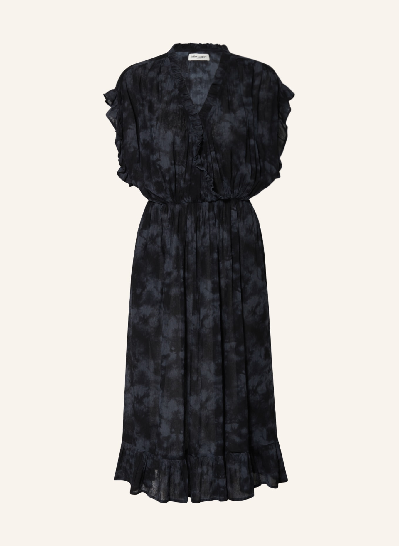 lollys laundry Dress IDINA, Color: BLACK/ DARK BLUE (Image 1)