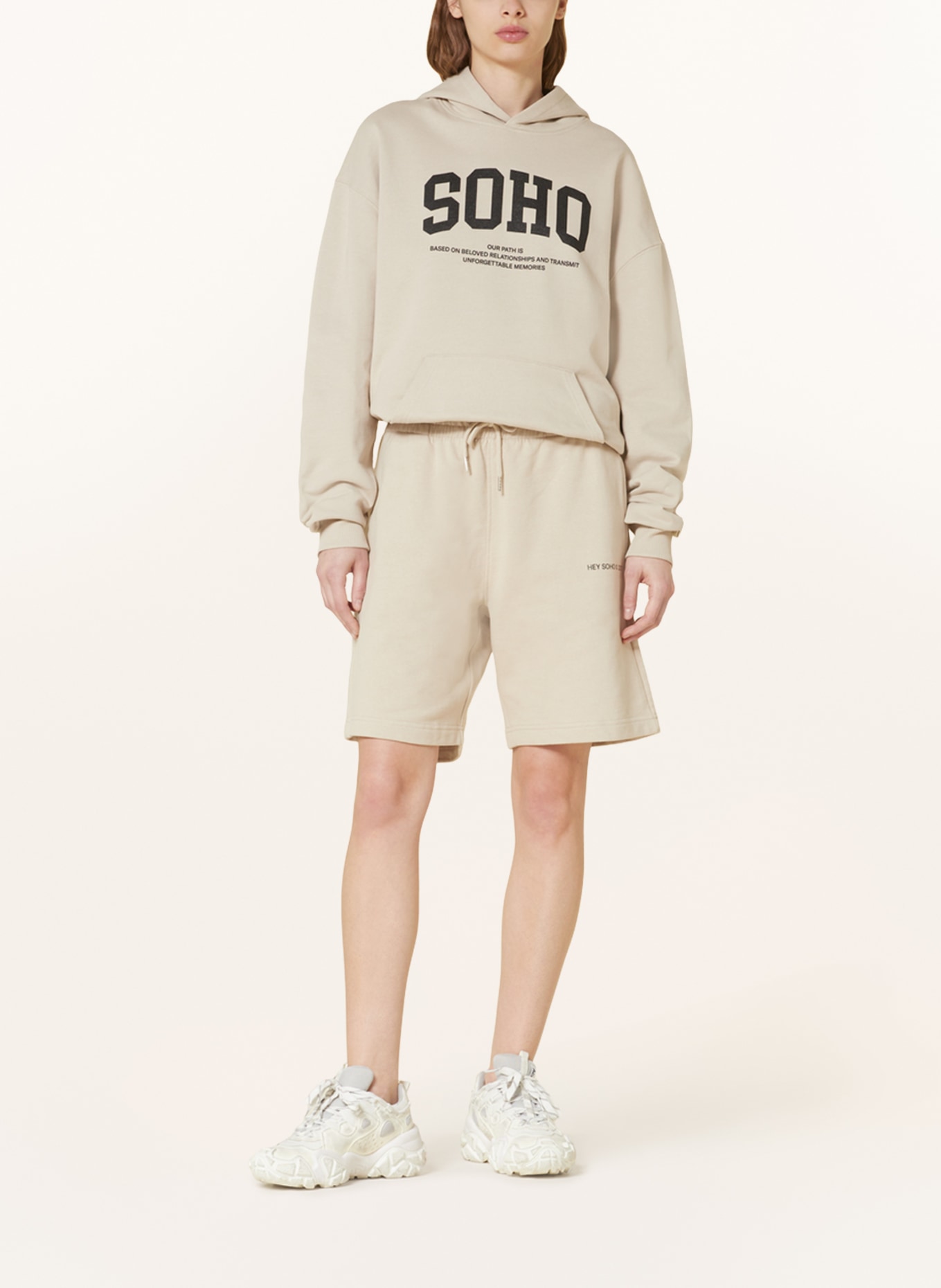 HEY SOHO Sweat shorts SOHO, Color: BEIGE (Image 2)