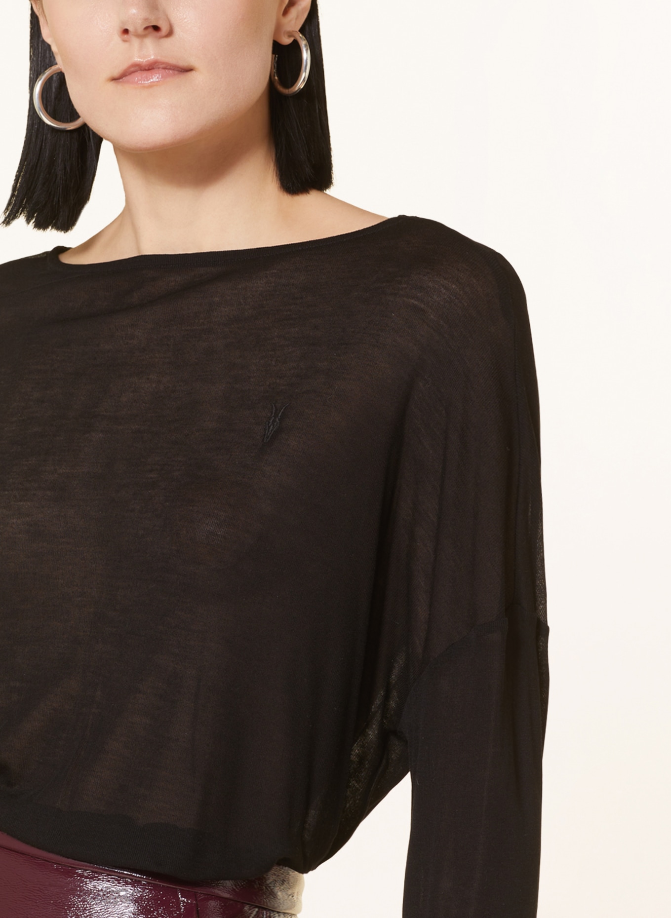 ALLSAINTS Long sleeve shirt FRANCESCO RITA, Color: BLACK (Image 4)