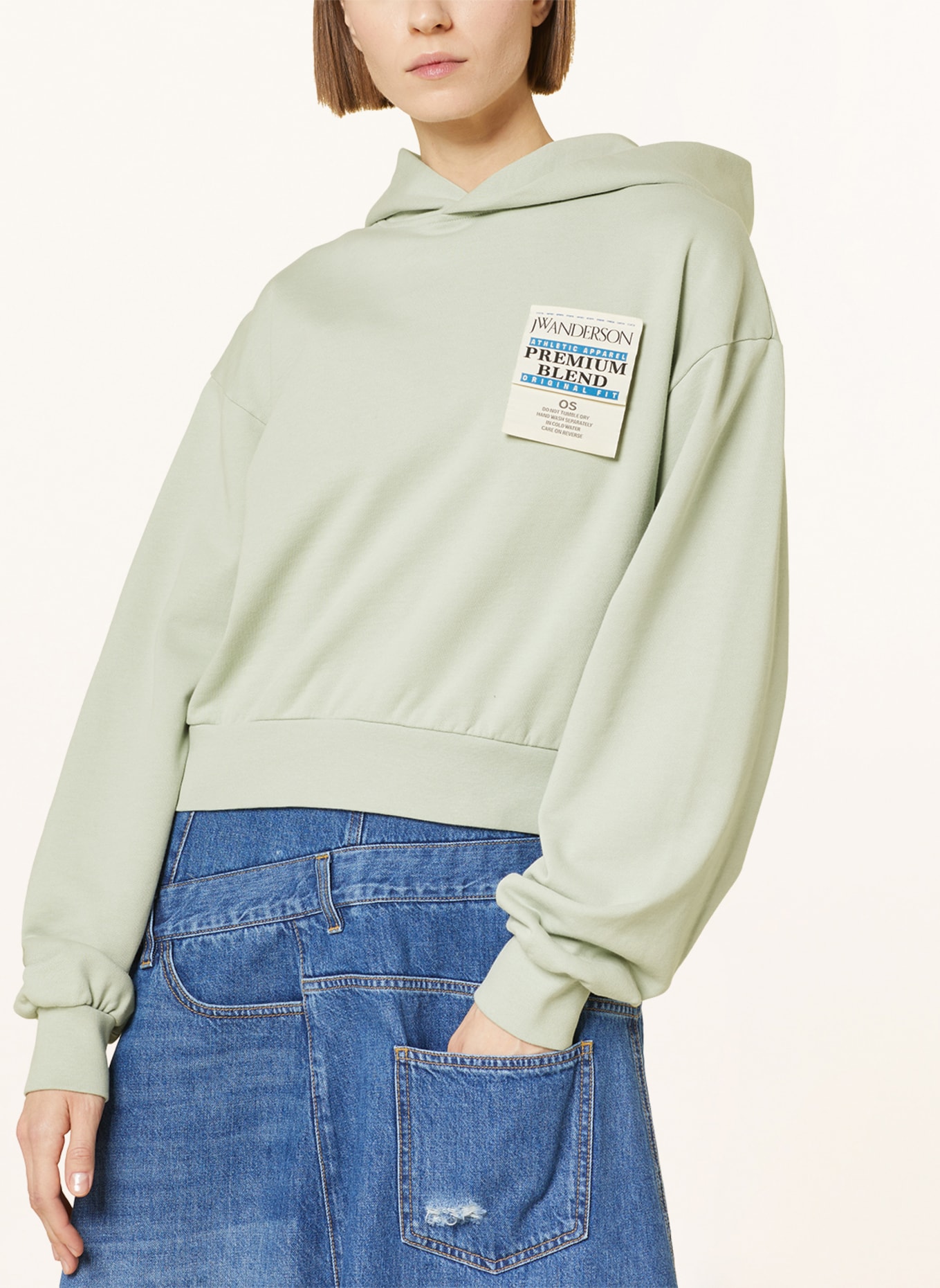 JW ANDERSON Hoodie, Color: LIGHT GREEN (Image 5)