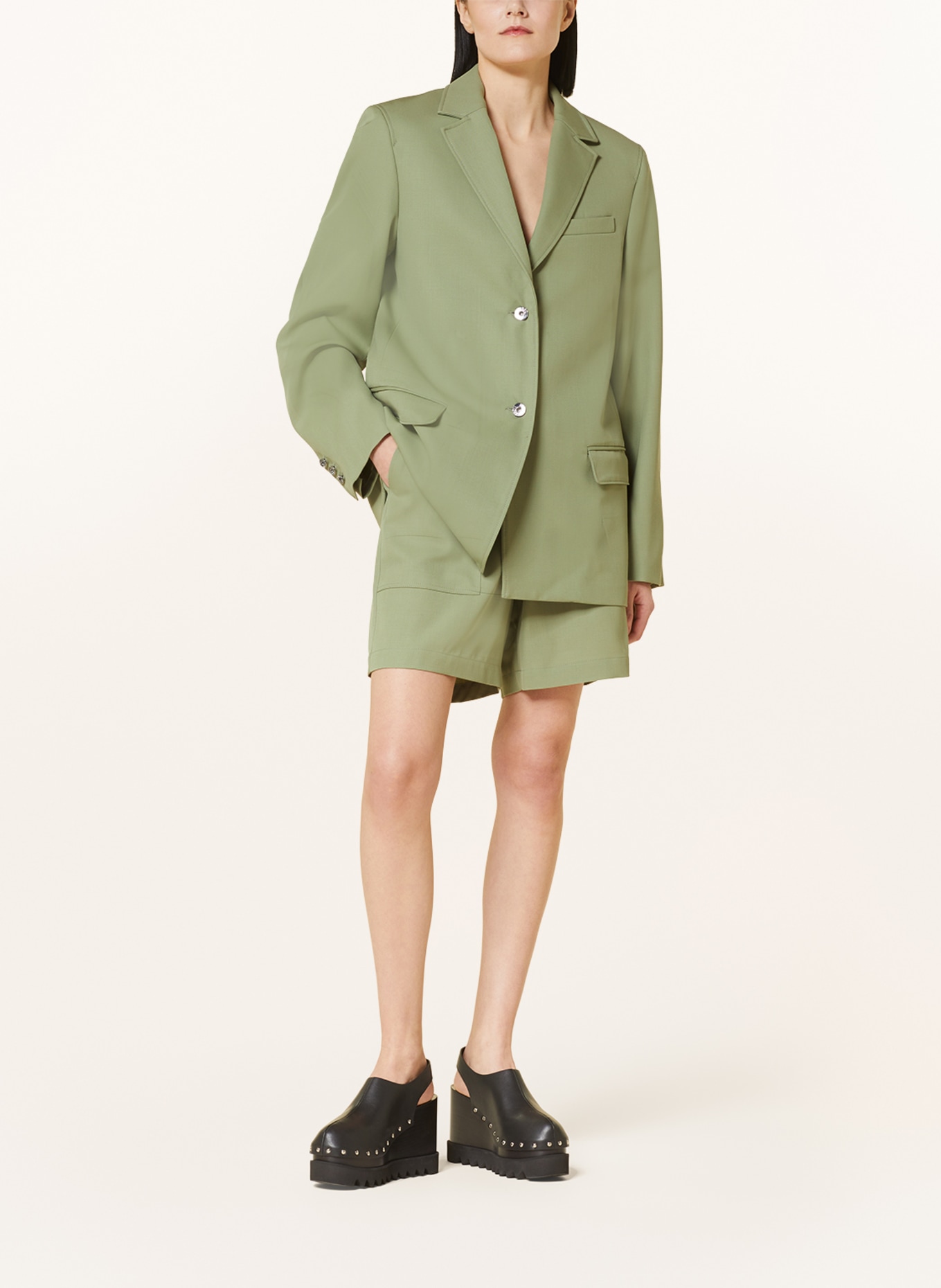 JW ANDERSON Oversized blazer, Color: LIGHT GREEN (Image 2)