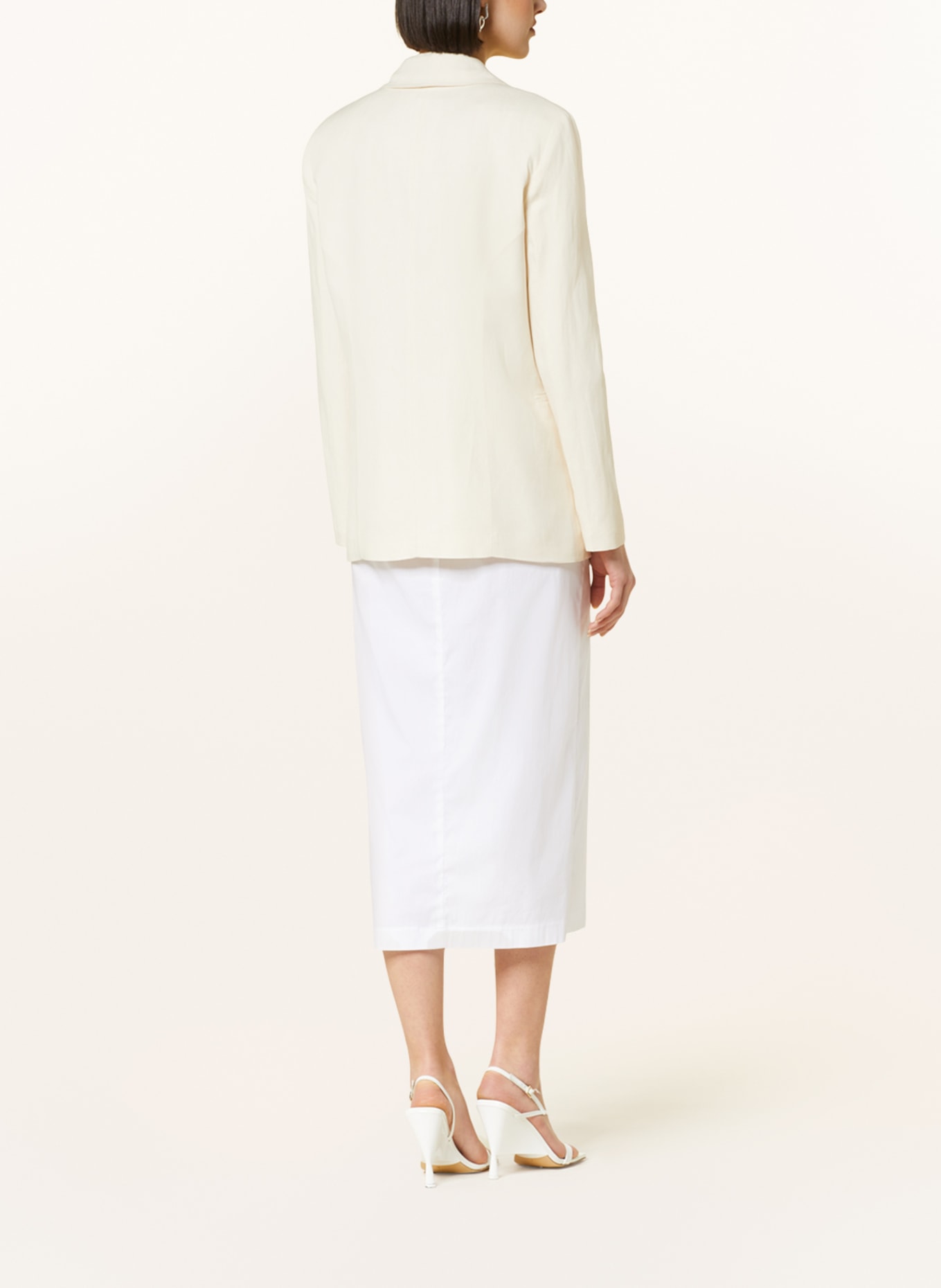 PATRIZIA PEPE Blazer with linen, Color: ECRU (Image 3)