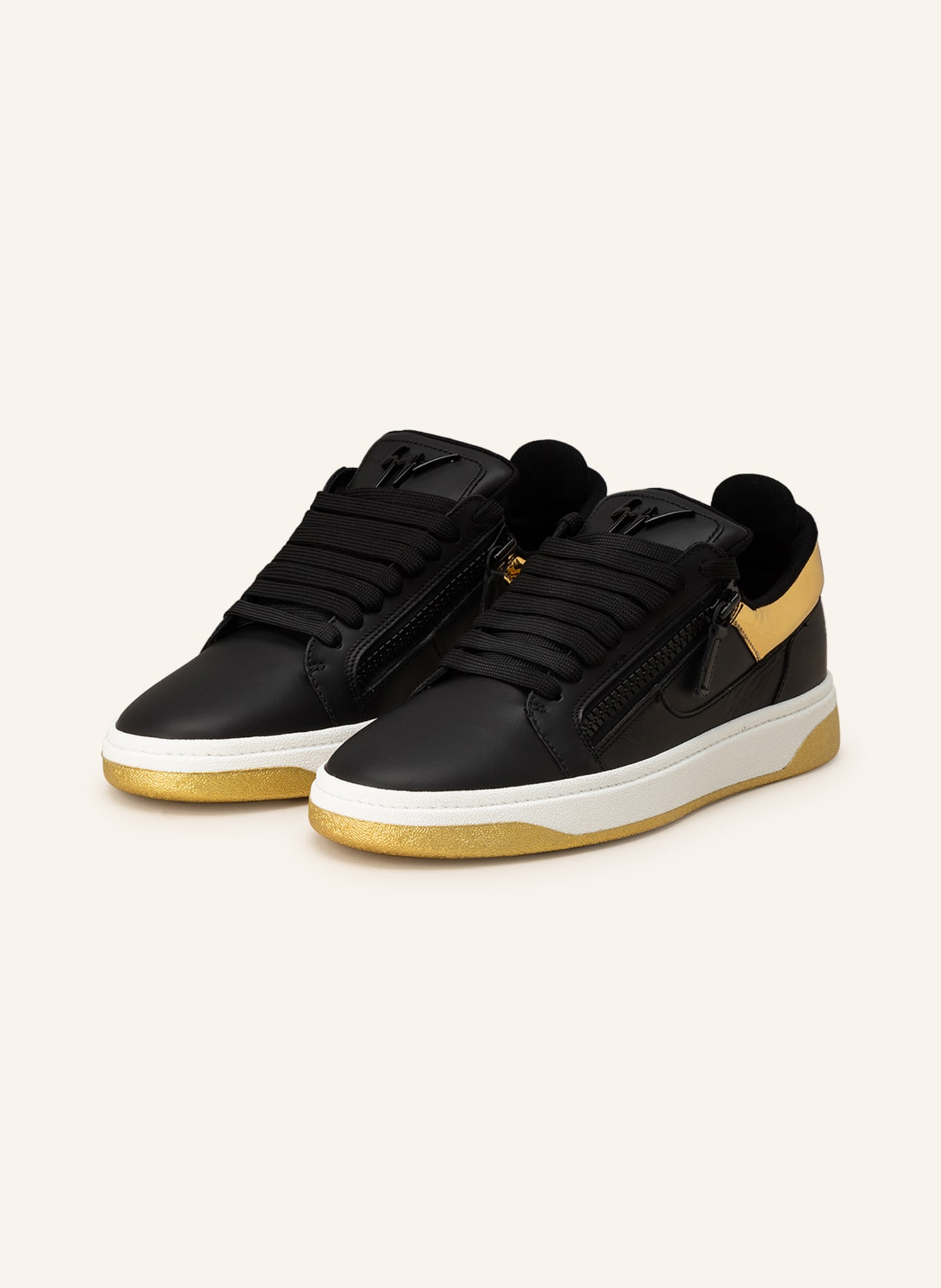 GIUSEPPE ZANOTTI DESIGN Sneakers FRANKIE, Color: BLACK/ GOLD (Image 1)