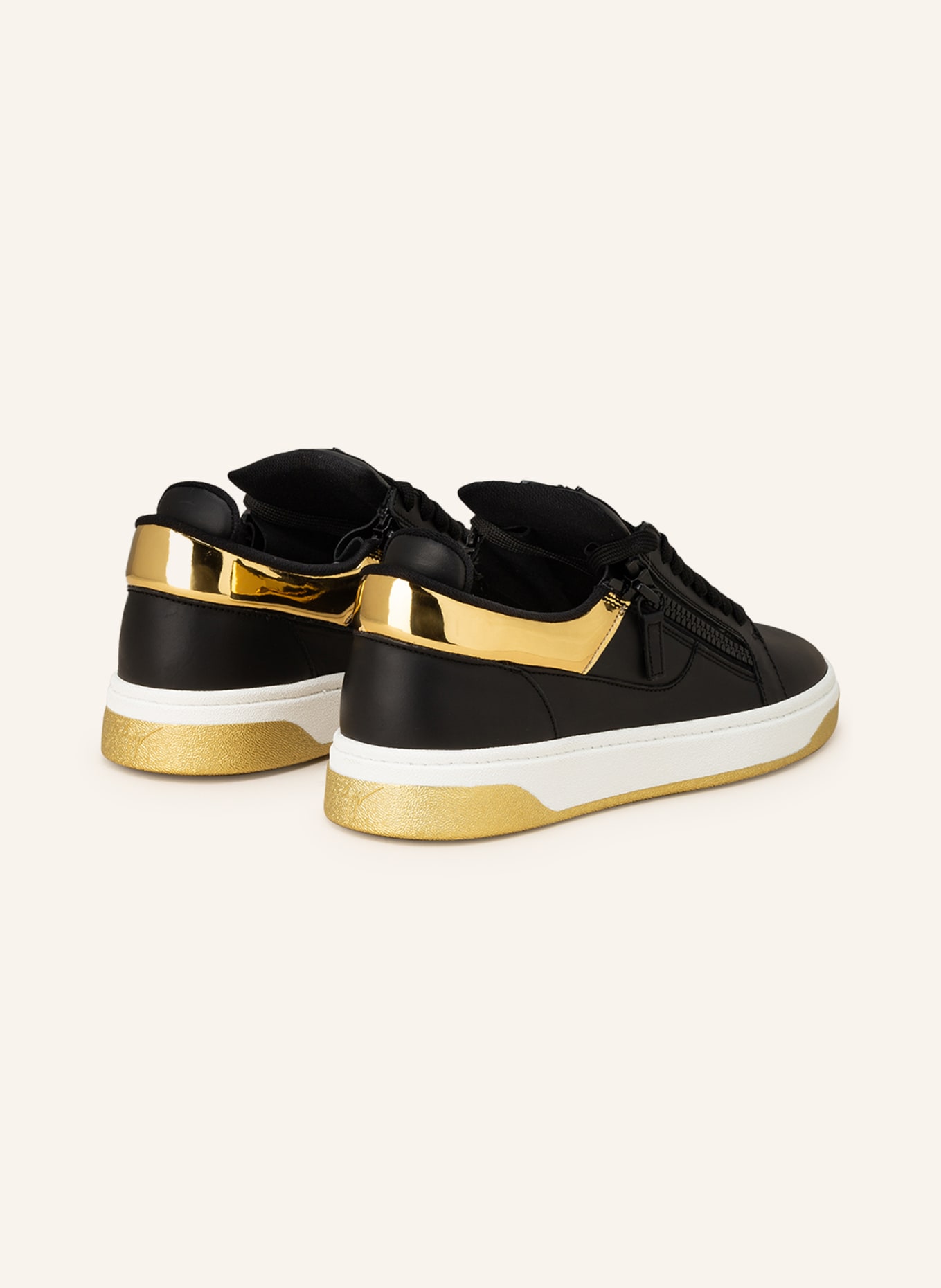 GIUSEPPE ZANOTTI DESIGN Sneakers FRANKIE, Color: BLACK/ GOLD (Image 2)