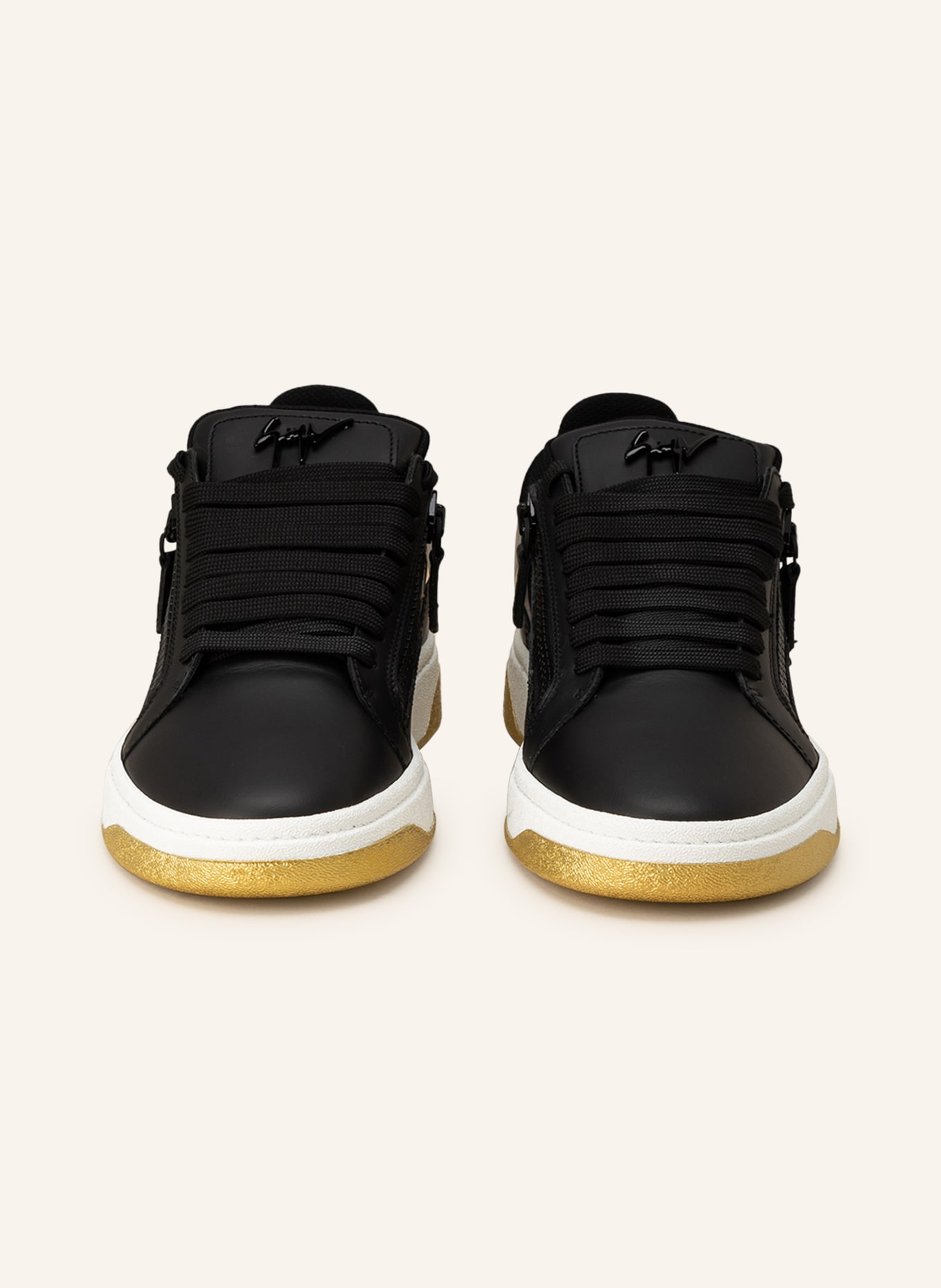 GIUSEPPE ZANOTTI DESIGN Sneakers FRANKIE, Color: BLACK/ GOLD (Image 3)