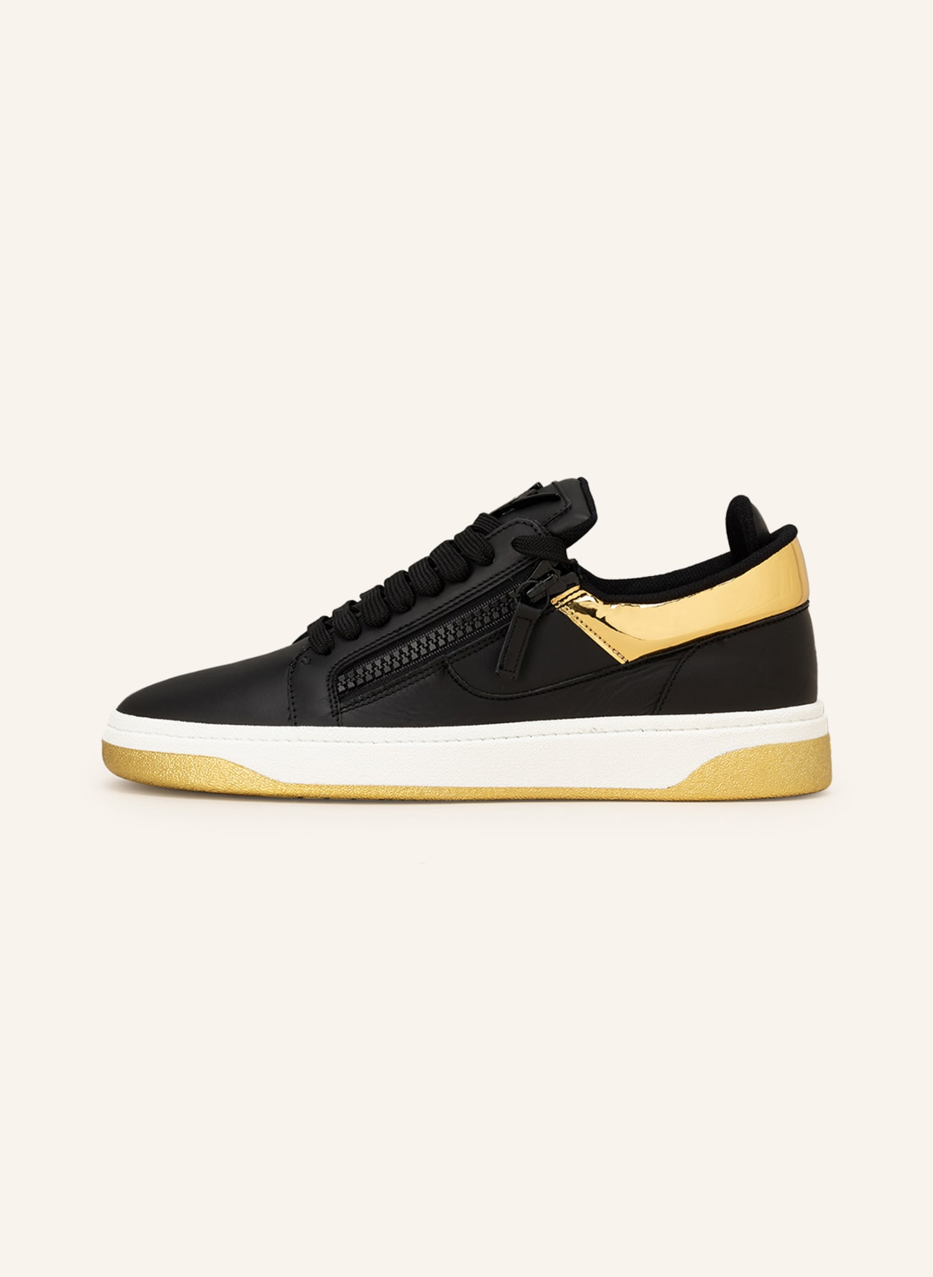 GIUSEPPE ZANOTTI DESIGN Sneakers FRANKIE, Color: BLACK/ GOLD (Image 4)