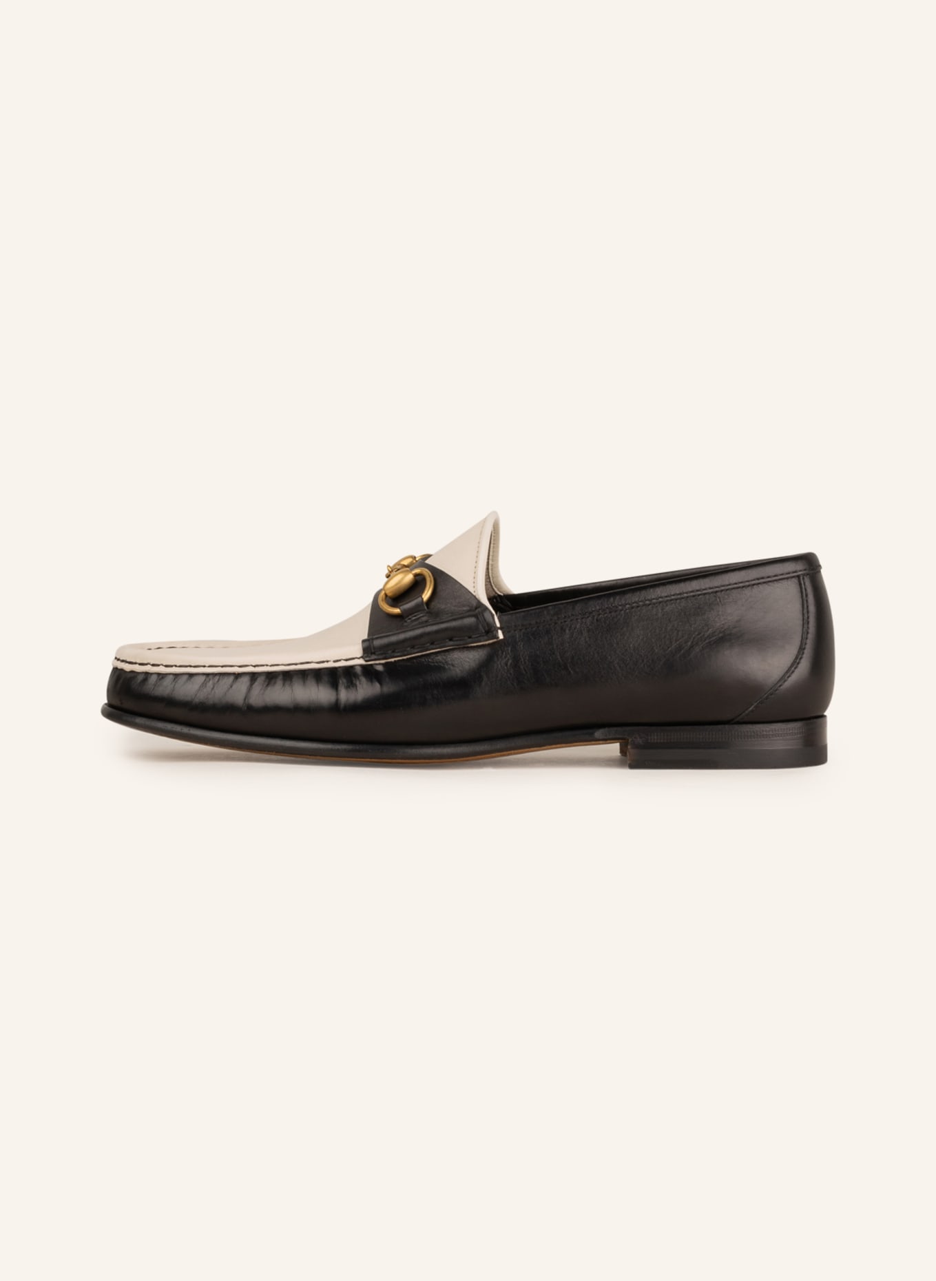 GUCCI Loafers ROOS in 1254 black my.whi my.whi