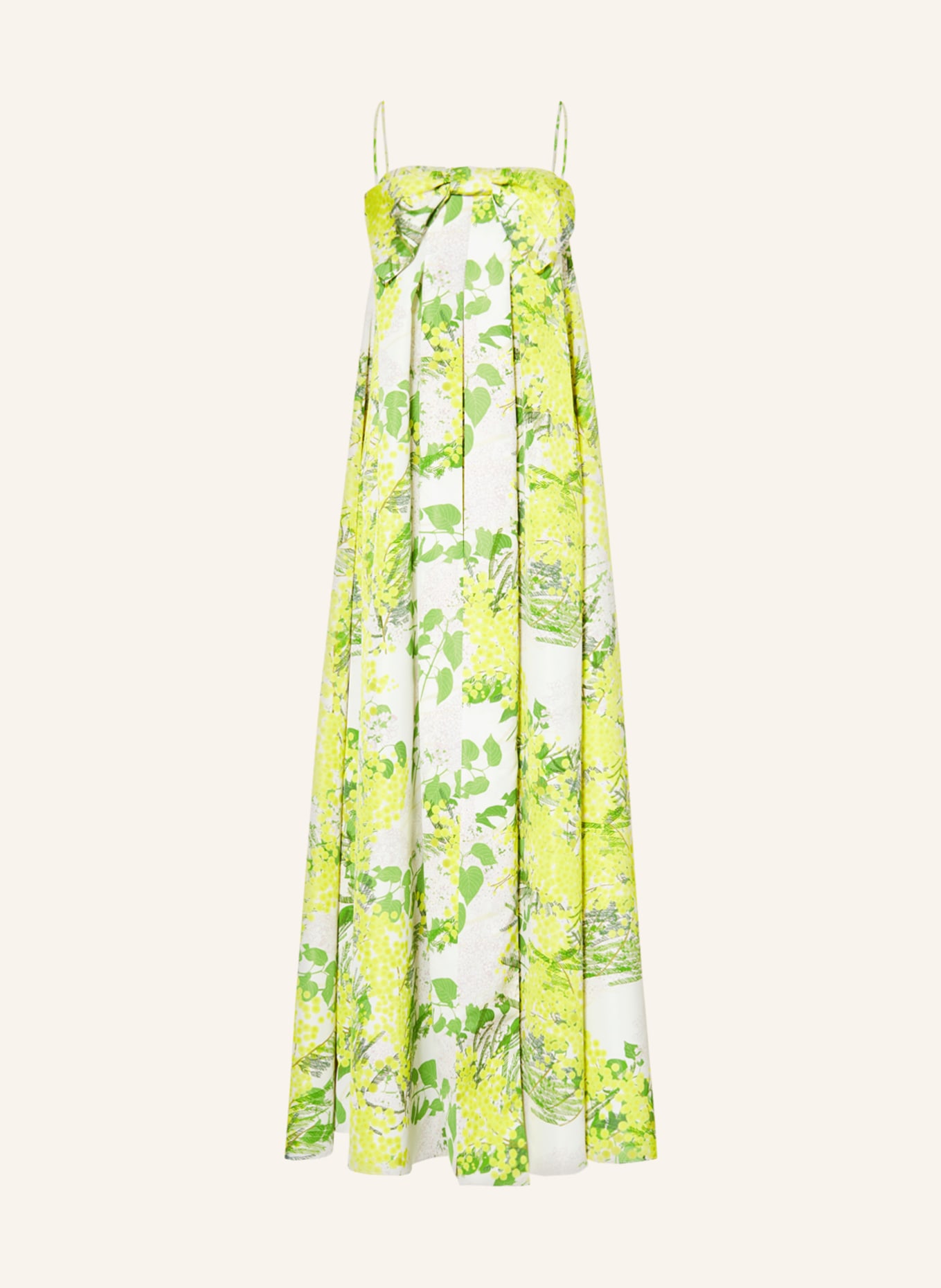 BERNADETTE Dress, Color: WHITE/ YELLOW/ GREEN (Image 1)