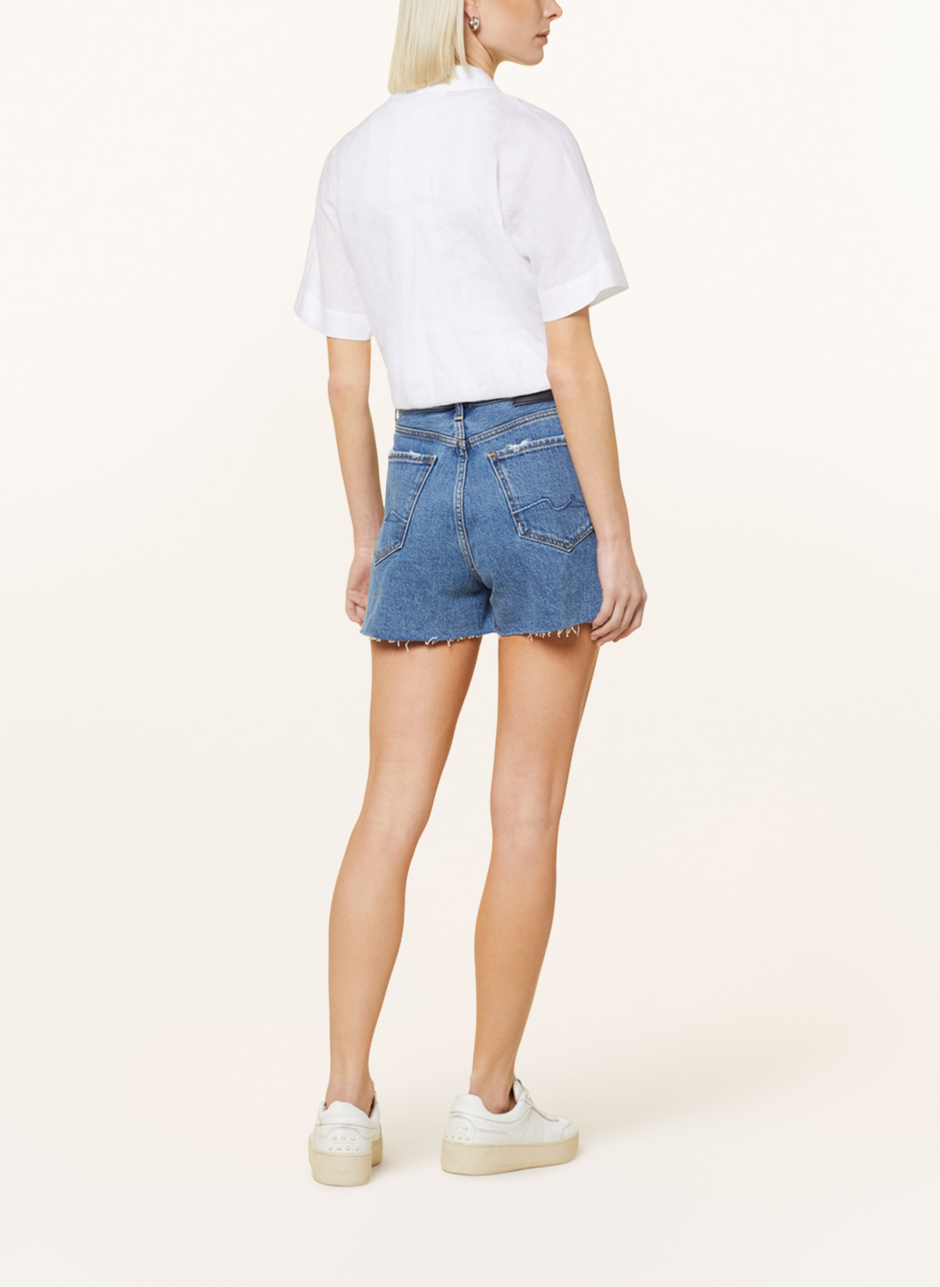 7 for all mankind Denim shorts EASY RUBY, Color: BL MID BLUE (Image 3)
