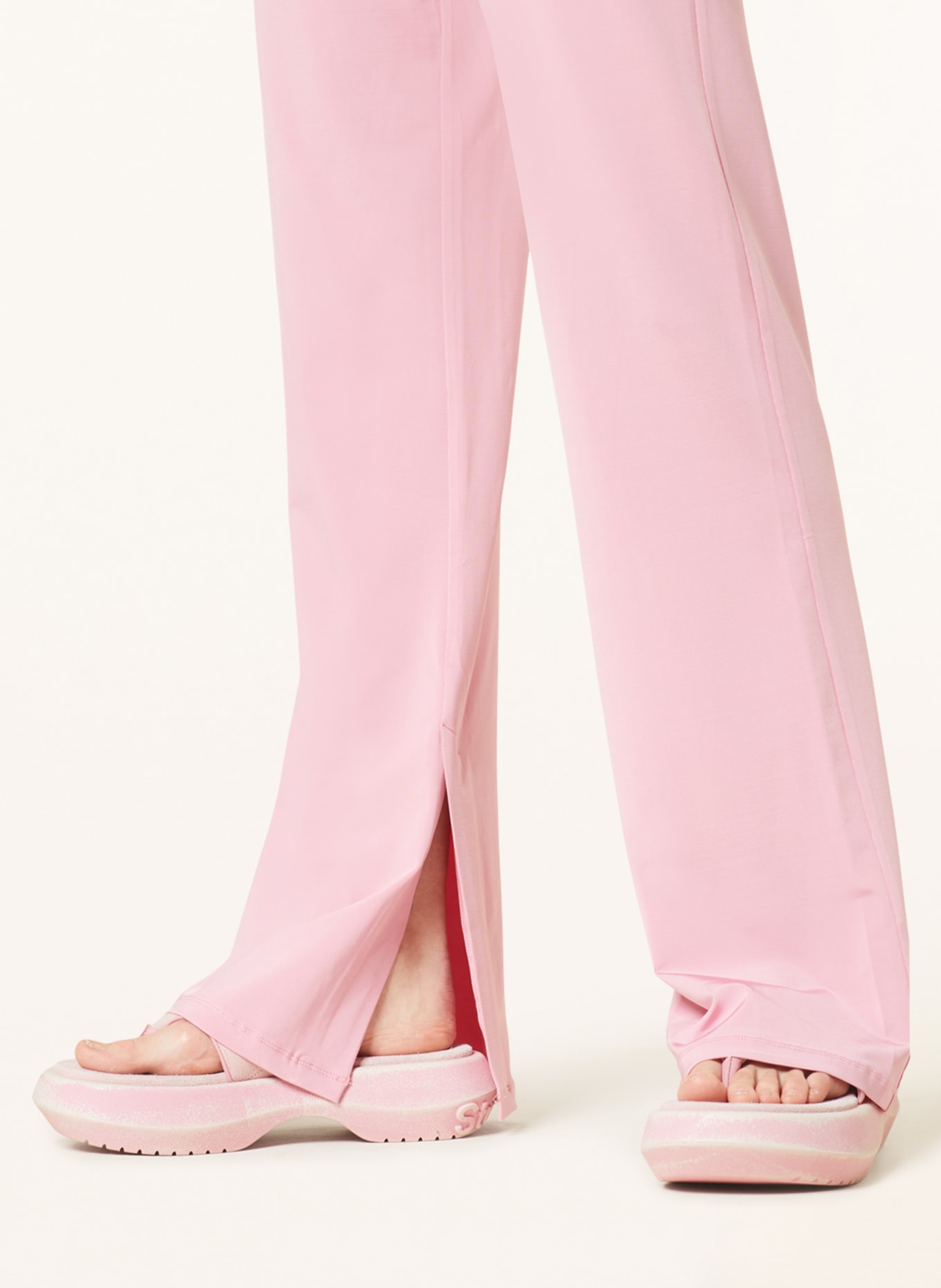 REMAIN Wide leg trousers made of jersey, Color: PINK (Image 5)