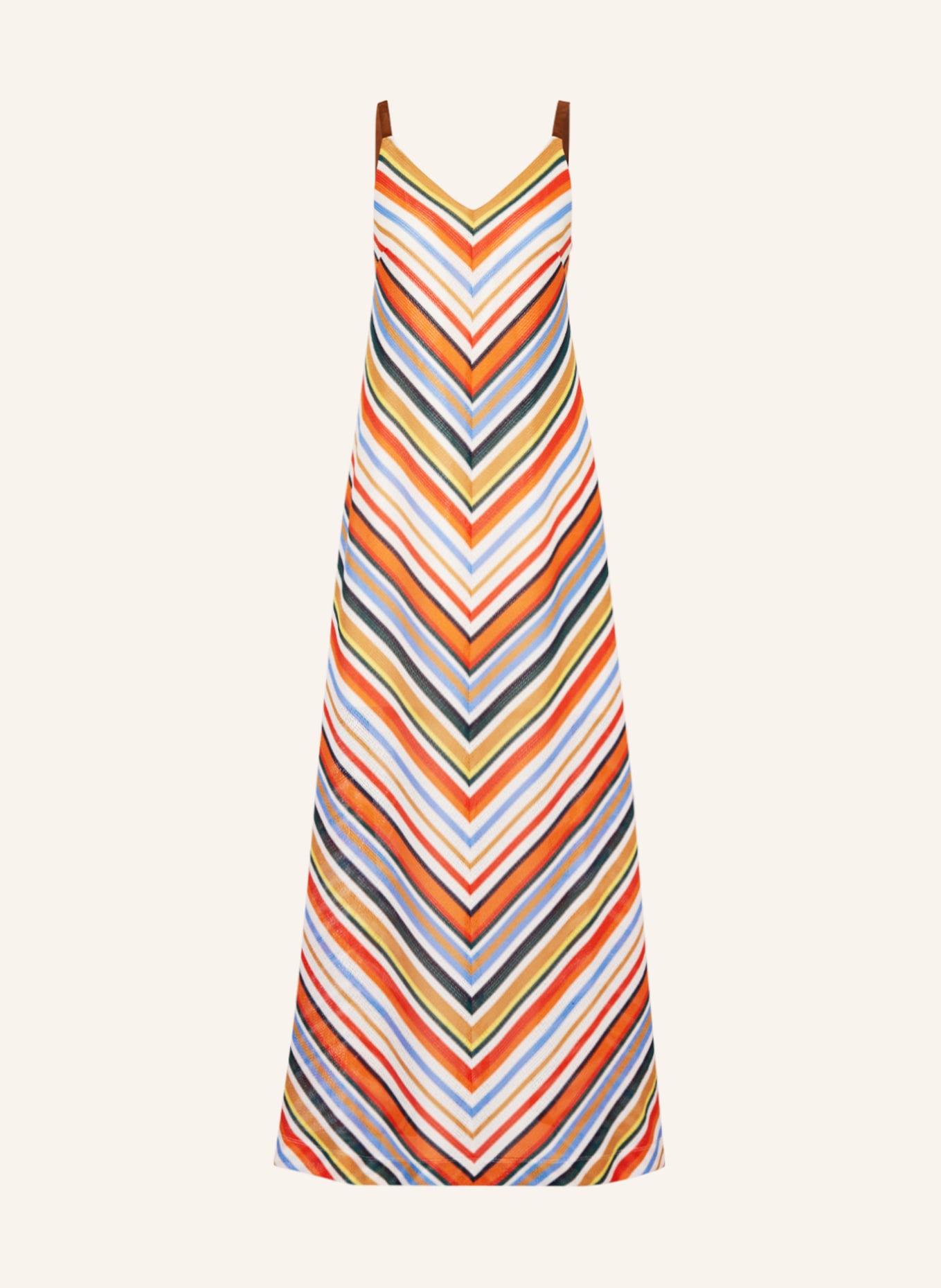 REMAIN Kleid, Farbe: WEISS/ ORANGE/ BLAU (Bild 1)