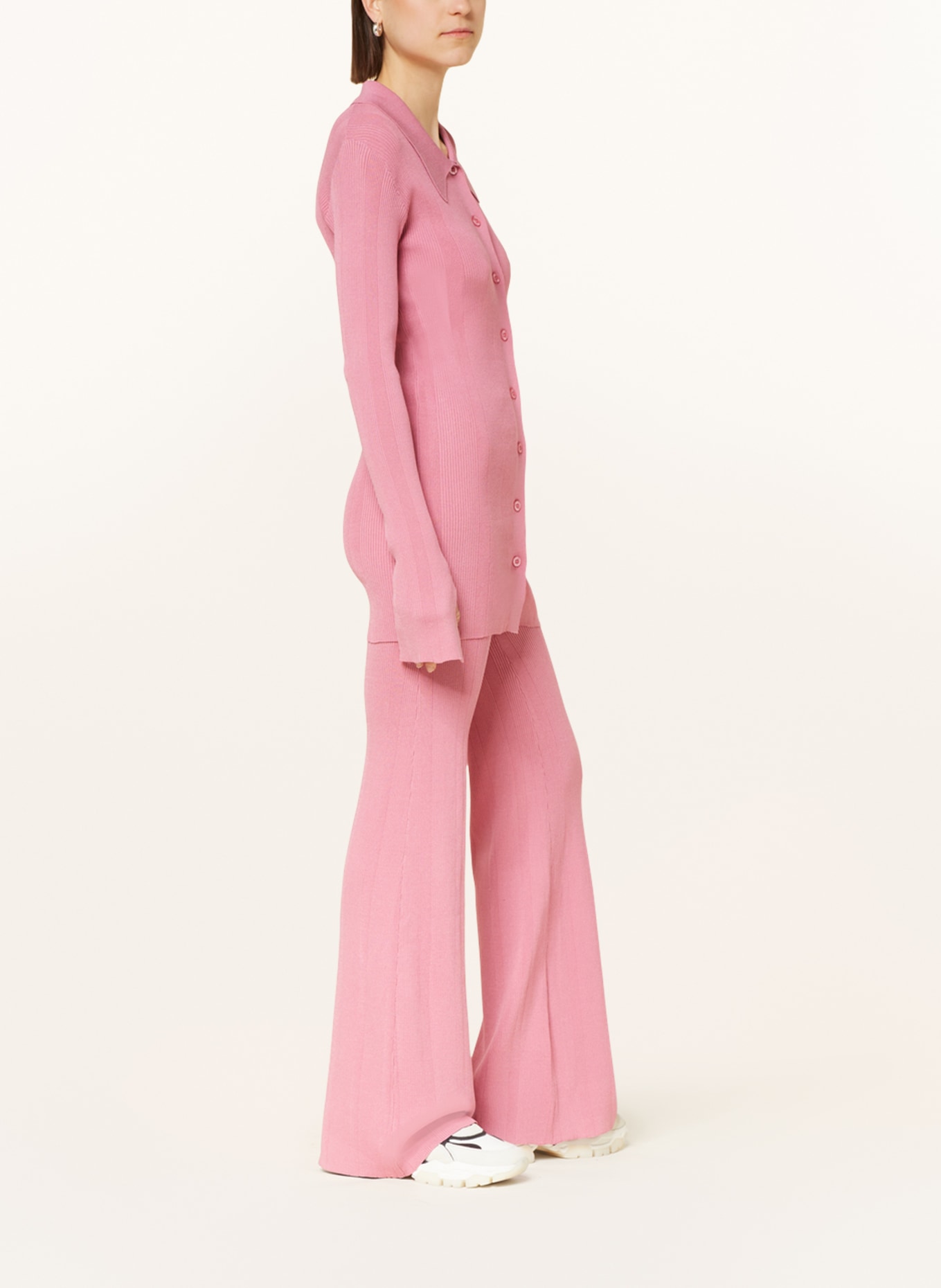 REMAIN Knit trousers, Color: ROSE (Image 4)