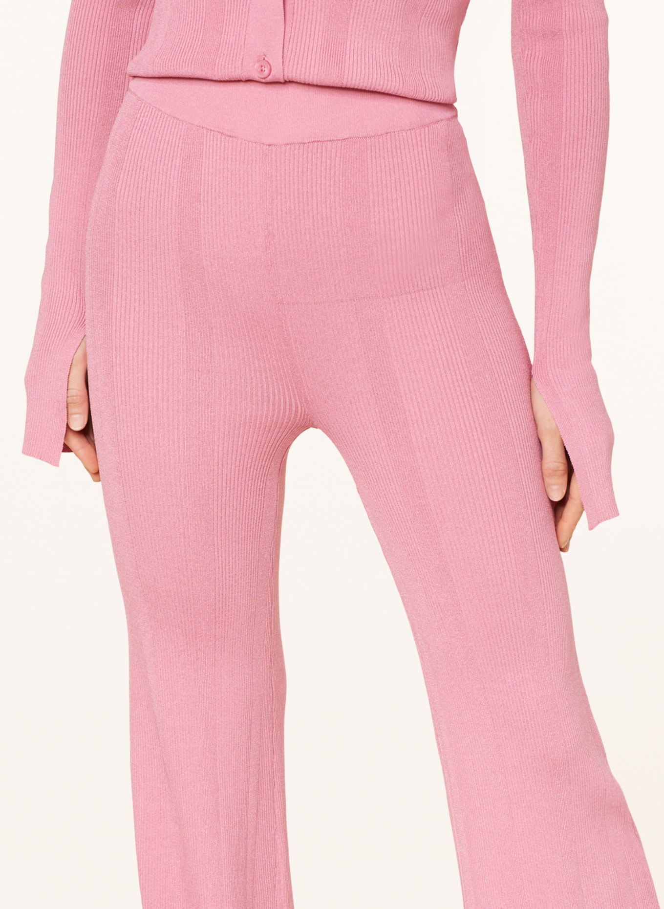 REMAIN Knit trousers, Color: ROSE (Image 5)