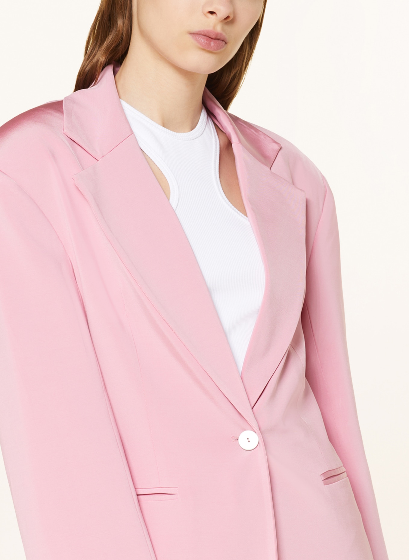 REMAIN Long blazer, Color: PINK (Image 4)