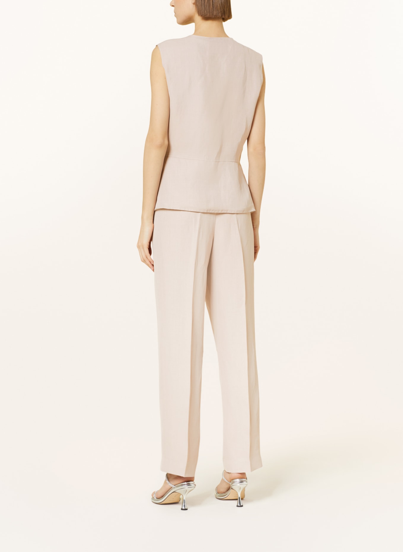FABIANA FILIPPI Trousers with linen, Color: ROSE (Image 3)