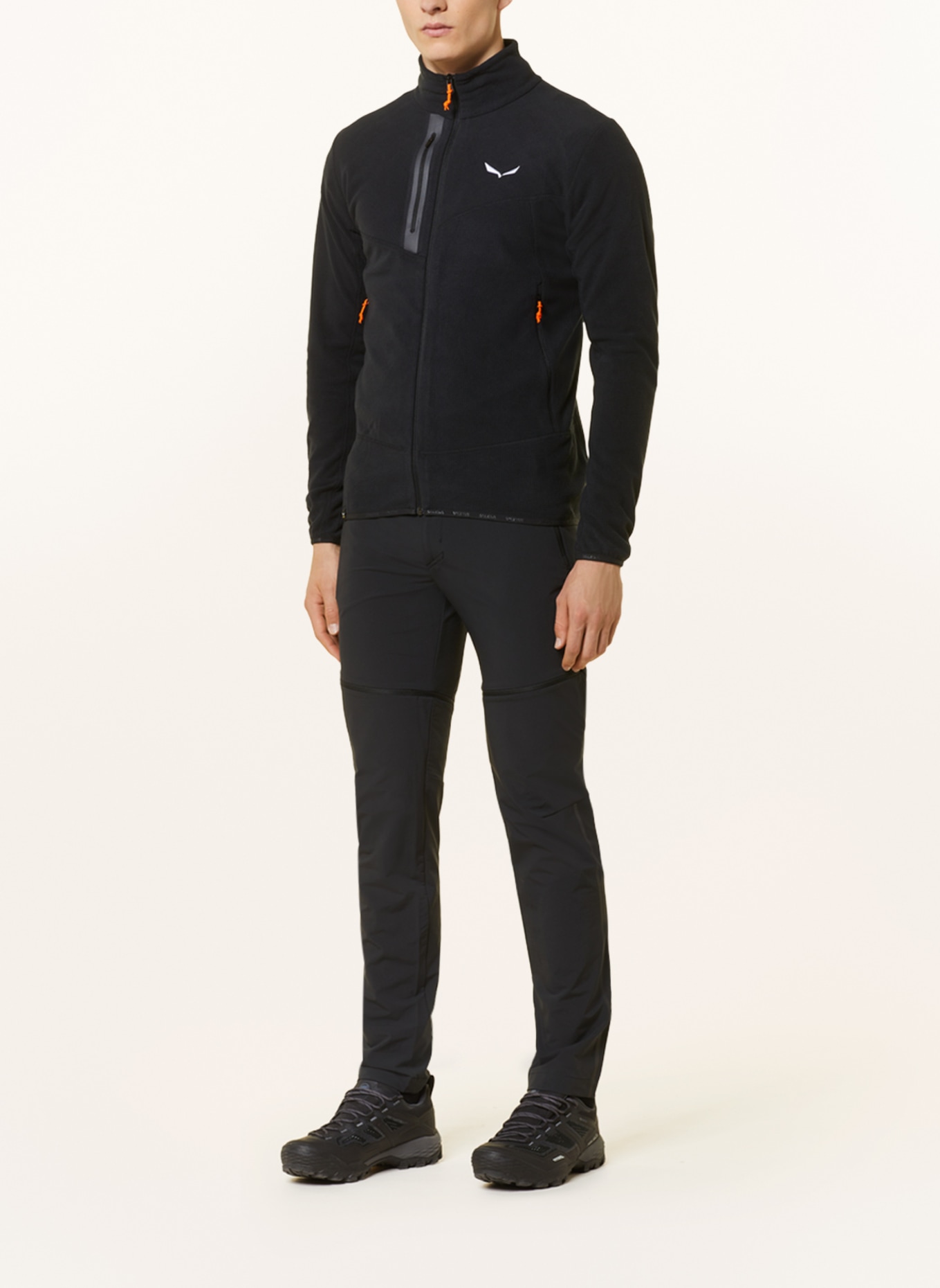 SALEWA Fleece jacket PAGANELLA POLARITE, Color: BLACK (Image 2)