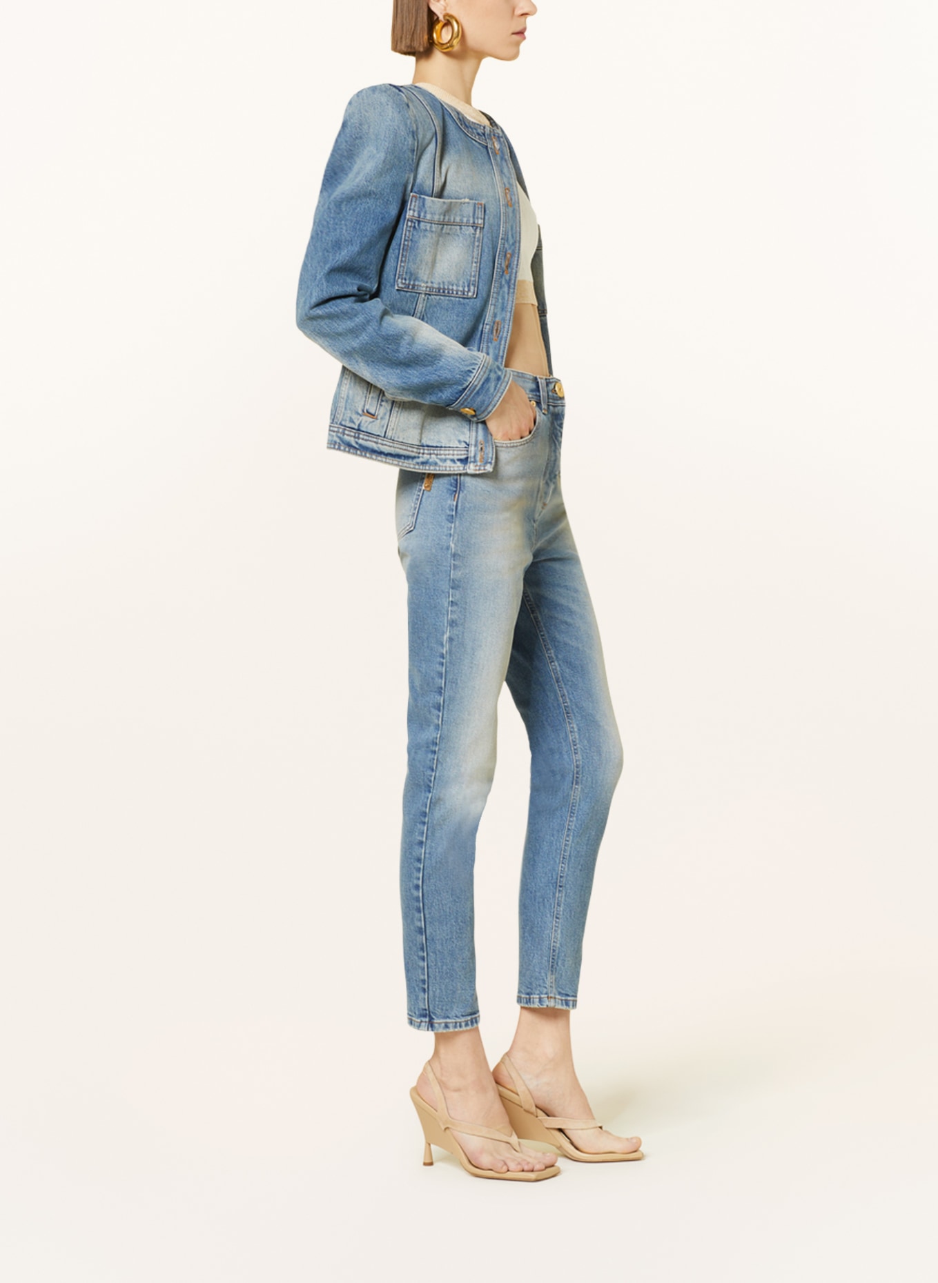 BALMAIN Jeans, Color: 6FF BLEU JEAN (Image 4)