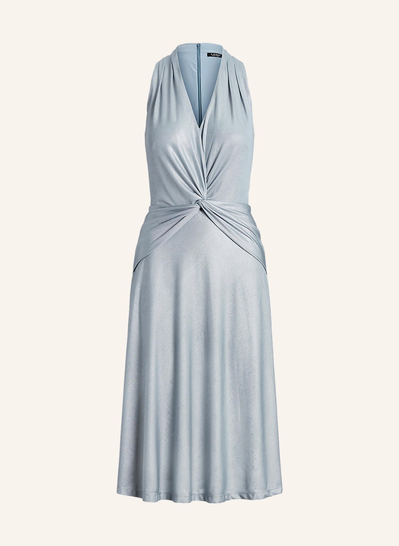 LAUREN RALPH LAUREN Jersey dress KADAMBARI with glitter thread, Color: LIGHT BLUE (Image 1)