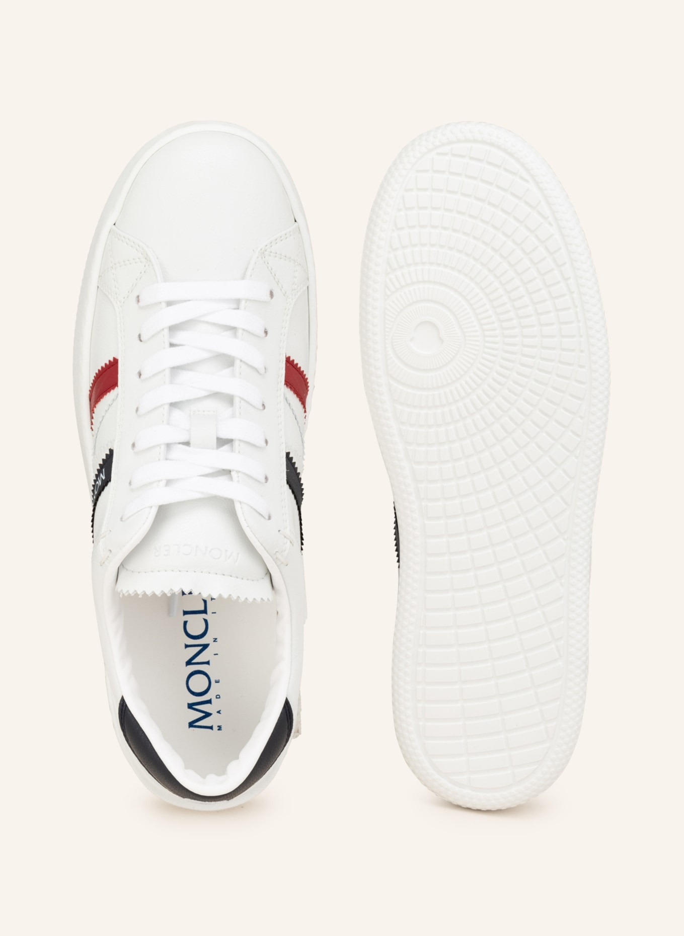 MONCLER Sneakers MONACO, Color: WHITE/ DARK BLUE/ DARK RED (Image 5)