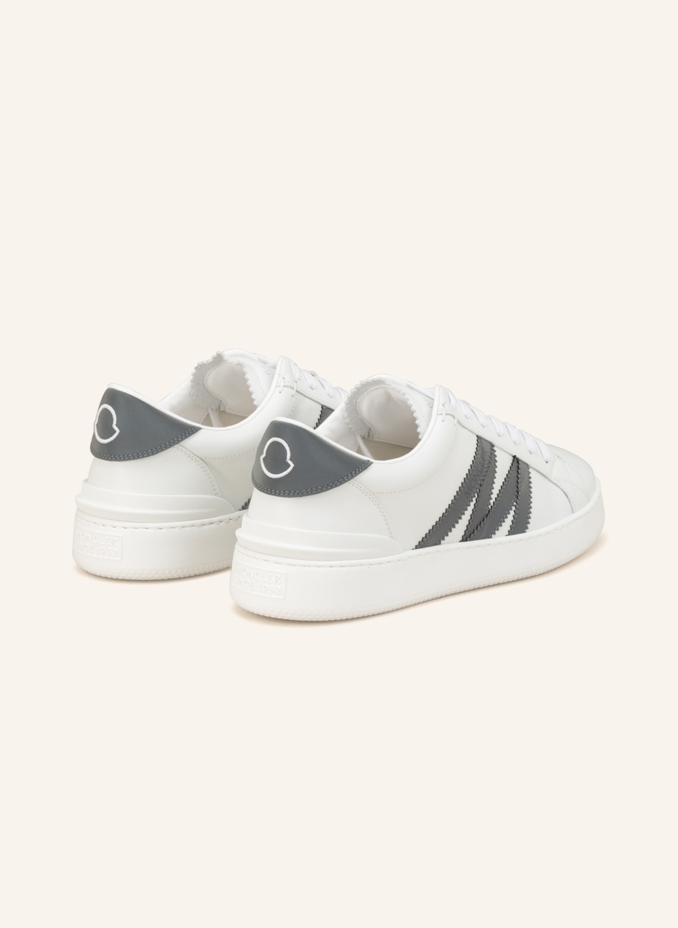 MONCLER Sneaker MONACO, Farbe: WEISS/ GRAU (Bild 2)