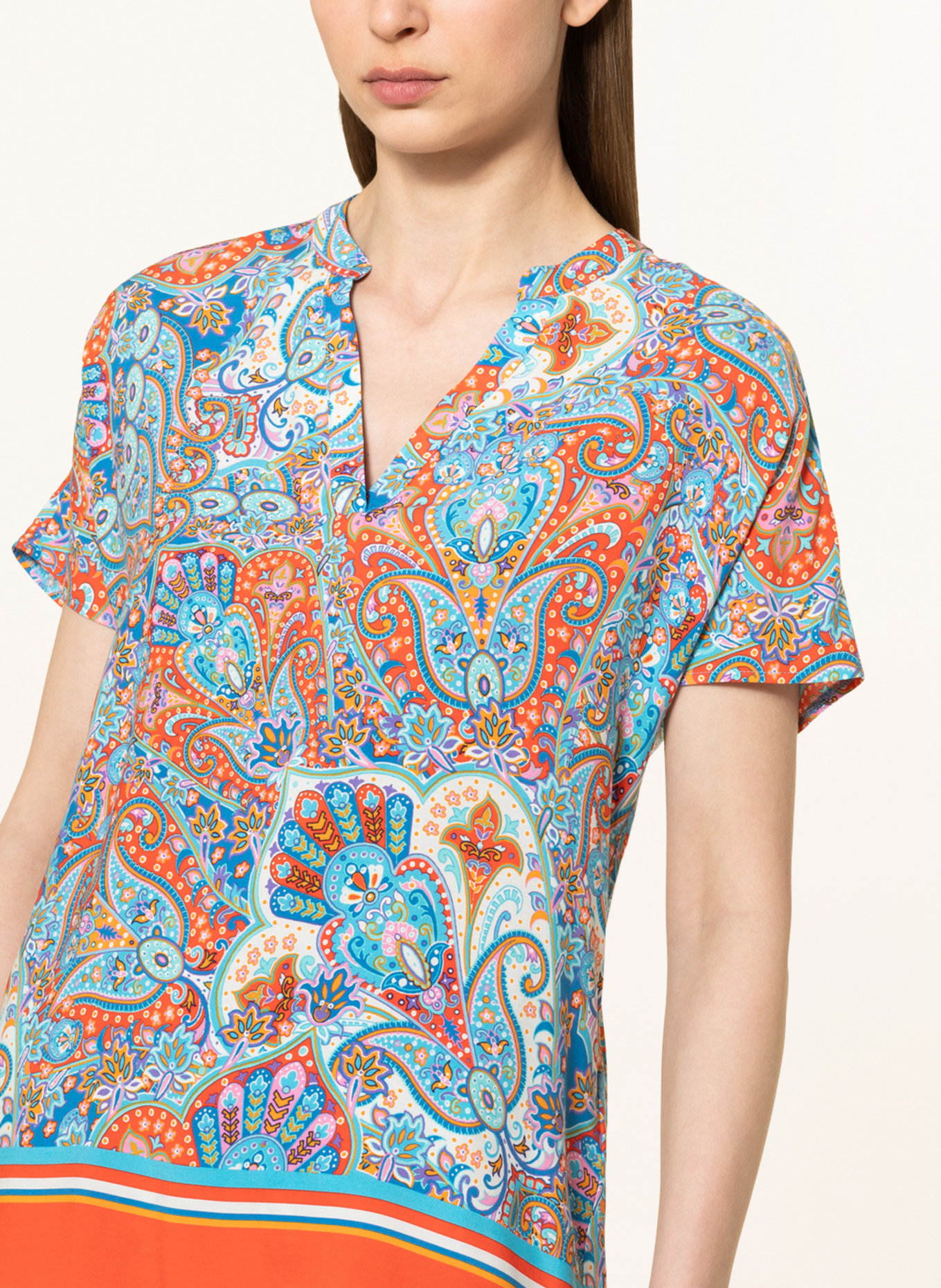 Smith & Soul Shirt blouse, Color: BLUE/ ORANGE/ PINK (Image 4)