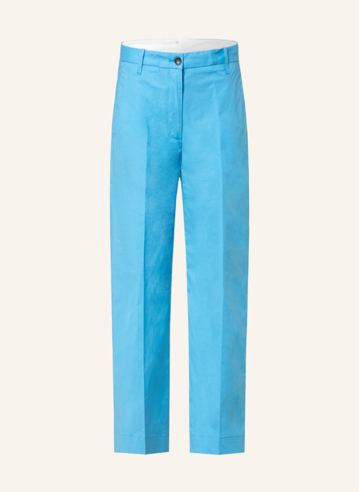 nine:inthe:morning 7/8 trousers LAVINIA, Color: TURQUOISE (Image 1)