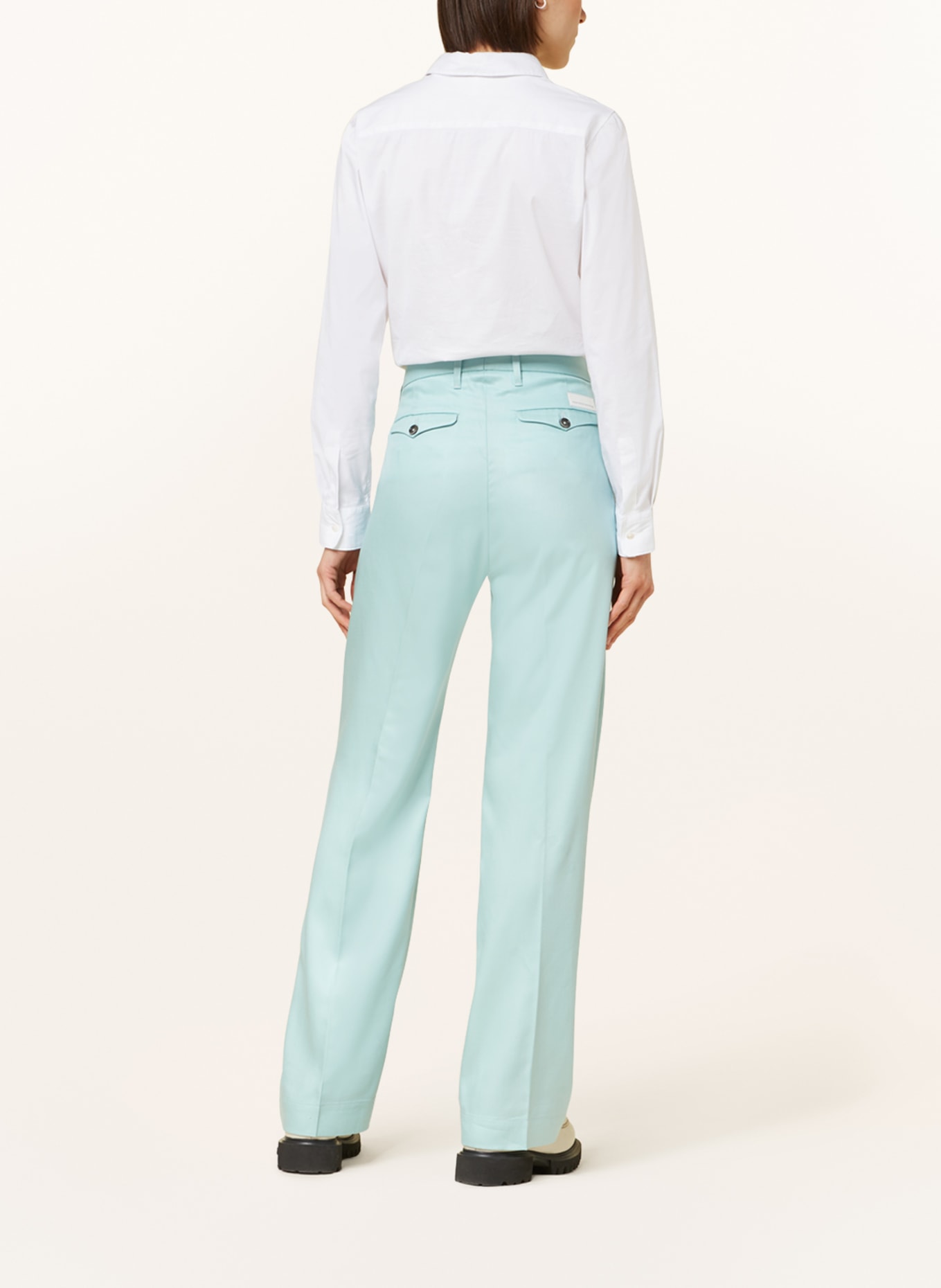 nine:inthe:morning Wide leg trousers DEEP, Color: MINT (Image 3)